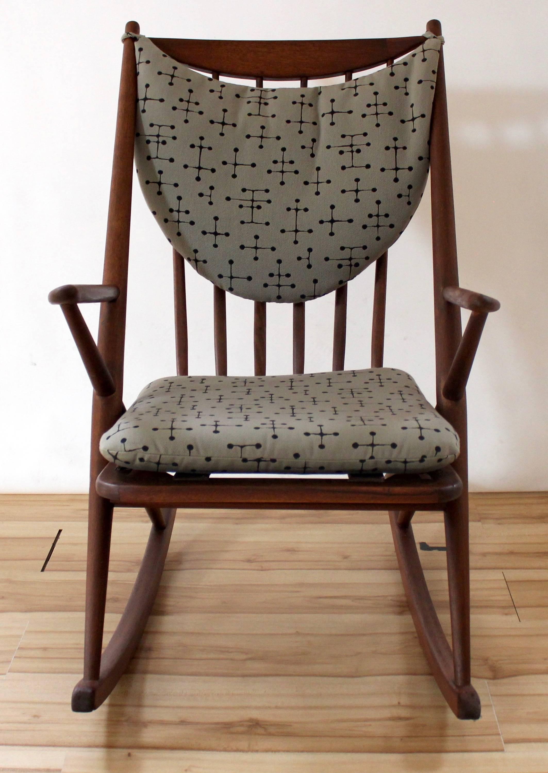 Scandinavian Modern 1960s Danish Modern Teak Rocking Chair by Frank Reenskaug for Bramin