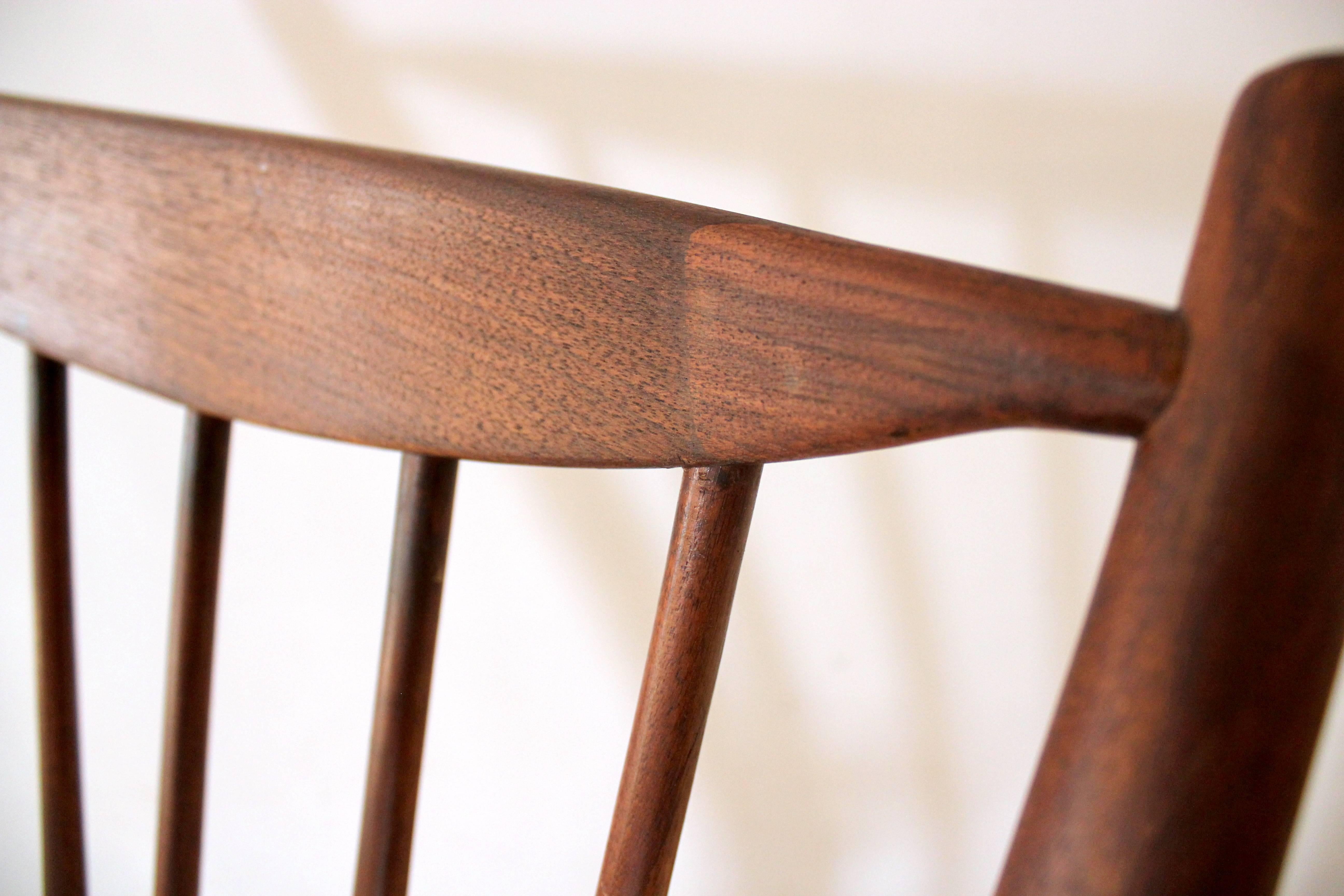 1960s Danish Modern Teak Rocking Chair by Frank Reenskaug for Bramin 3