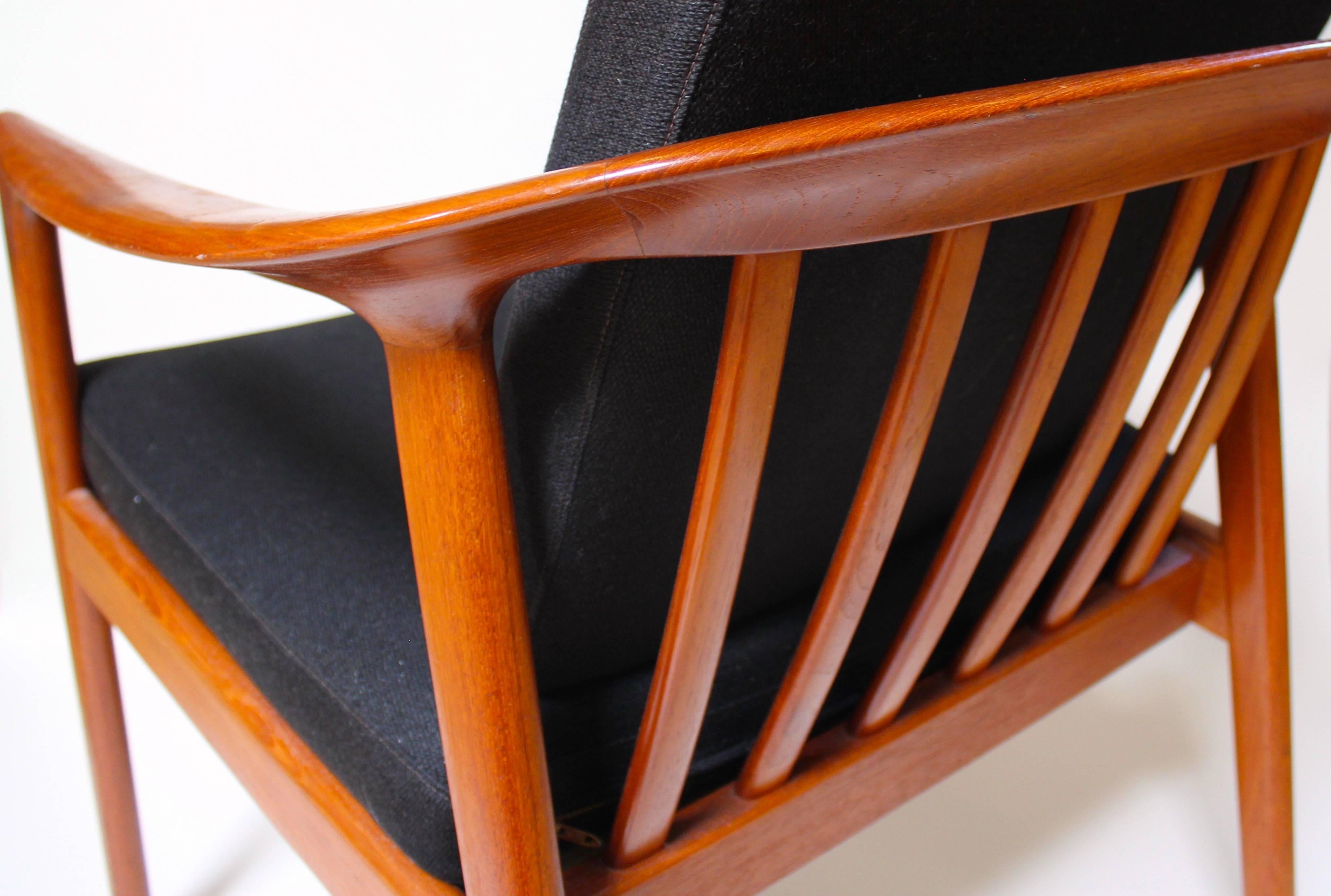 1960s Danish Lounge Chair by Folke Ohlsson for DUX 2