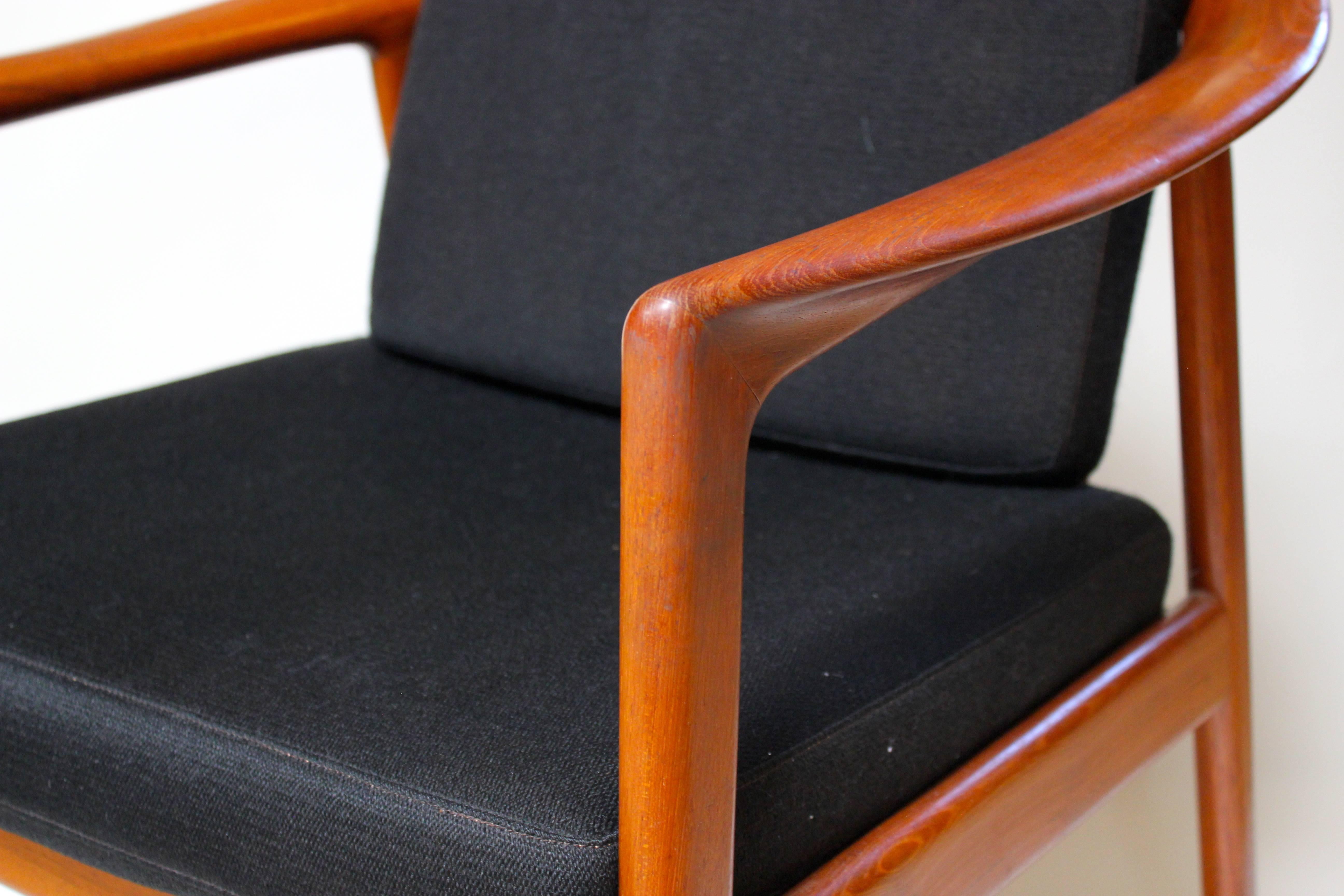 1960s Danish Lounge Chair by Folke Ohlsson for DUX 3