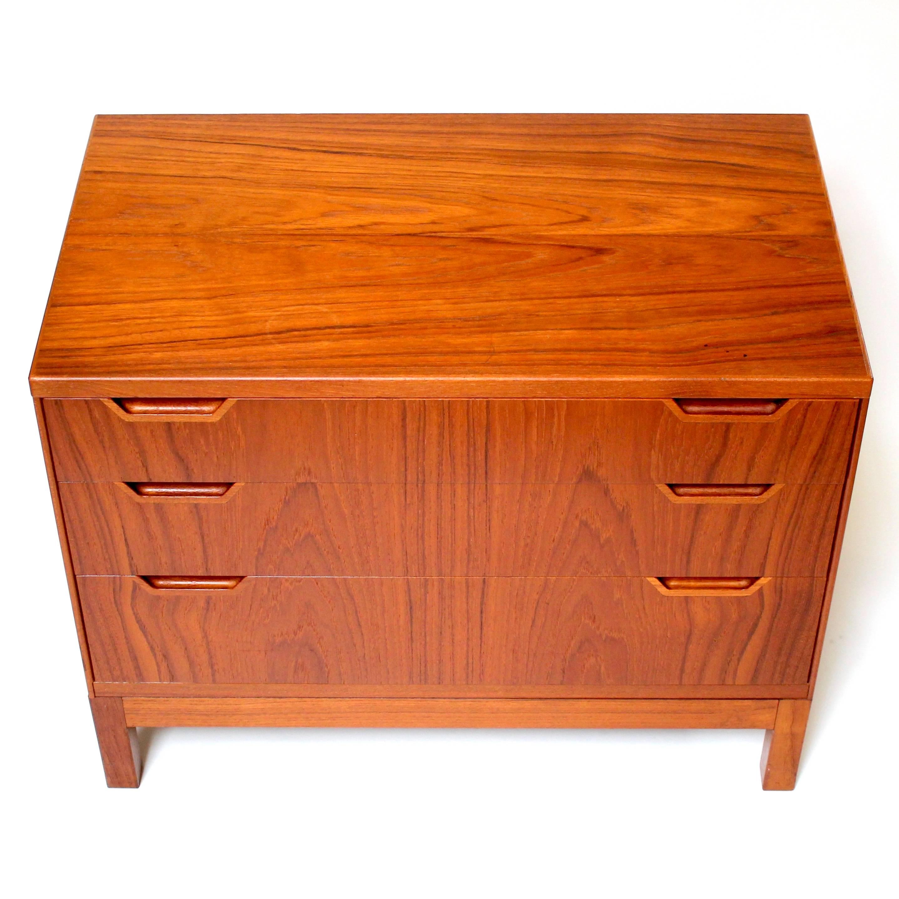 1960s Svend Langkilde Teak Chest of Drawers In Excellent Condition For Sale In Sacramento, CA