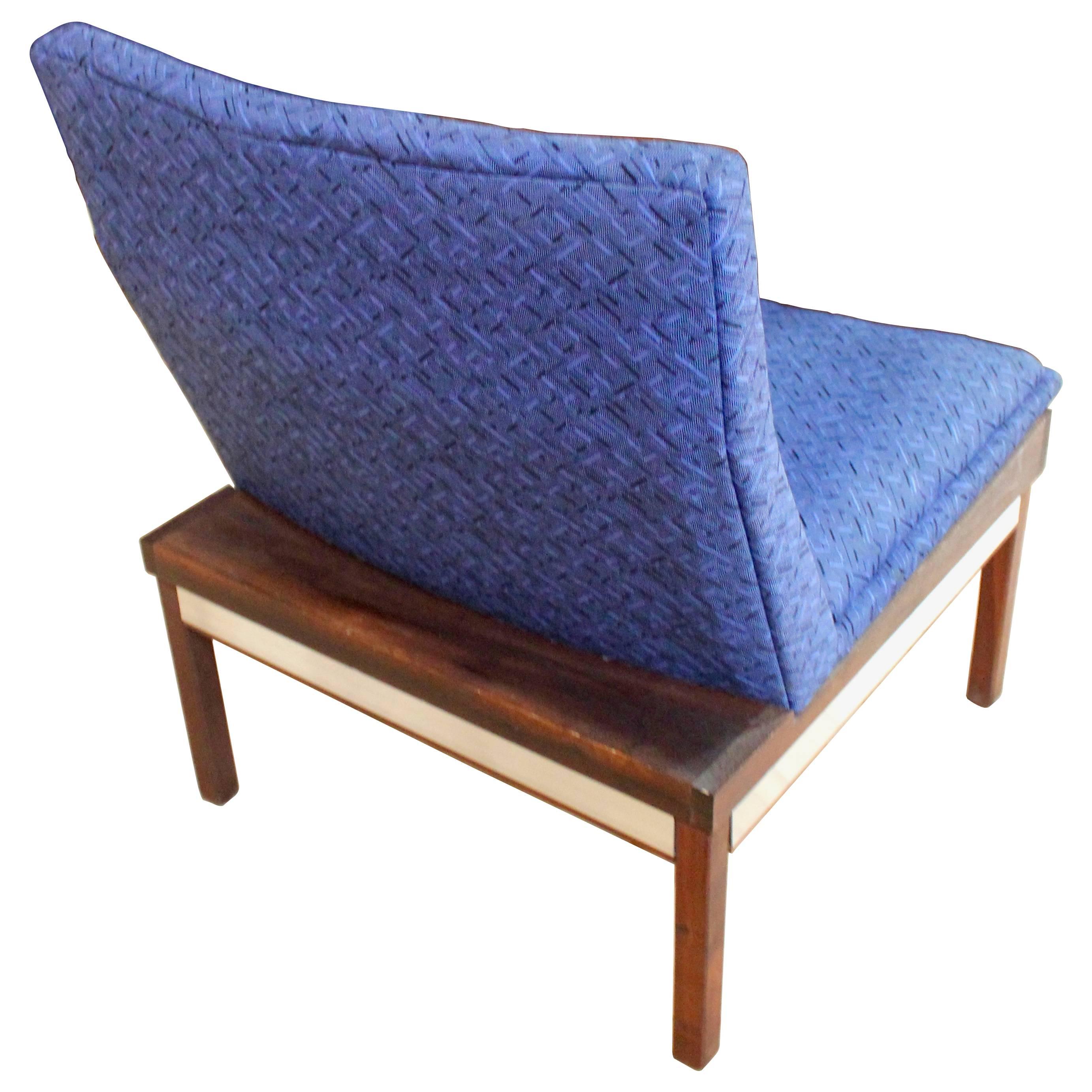 Modular Arthur Umanoff Dimension 28 Walnut Sofa and Chair Set for Madison 2