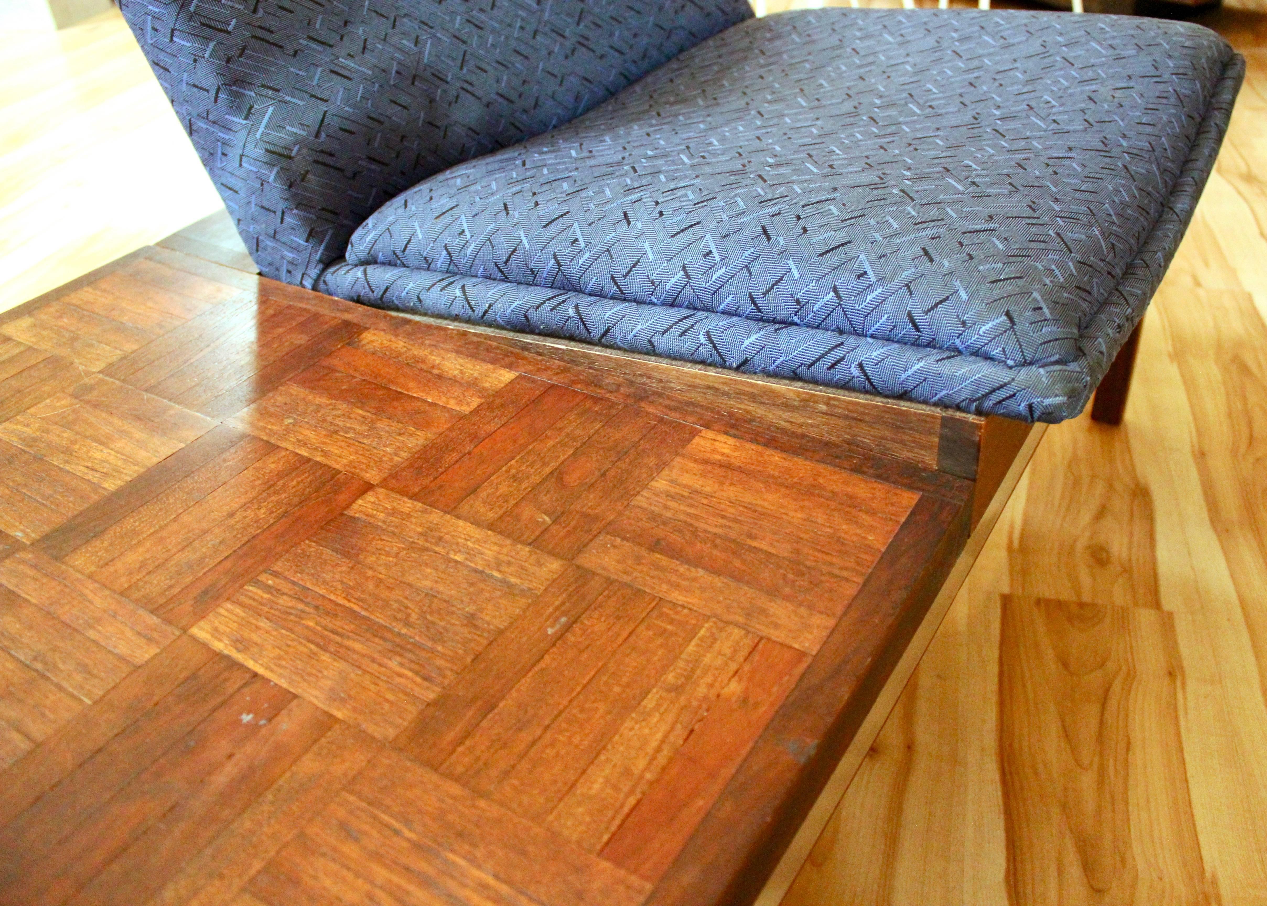 Modular Arthur Umanoff Dimension 28 Walnut Sofa and Chair Set for Madison 3