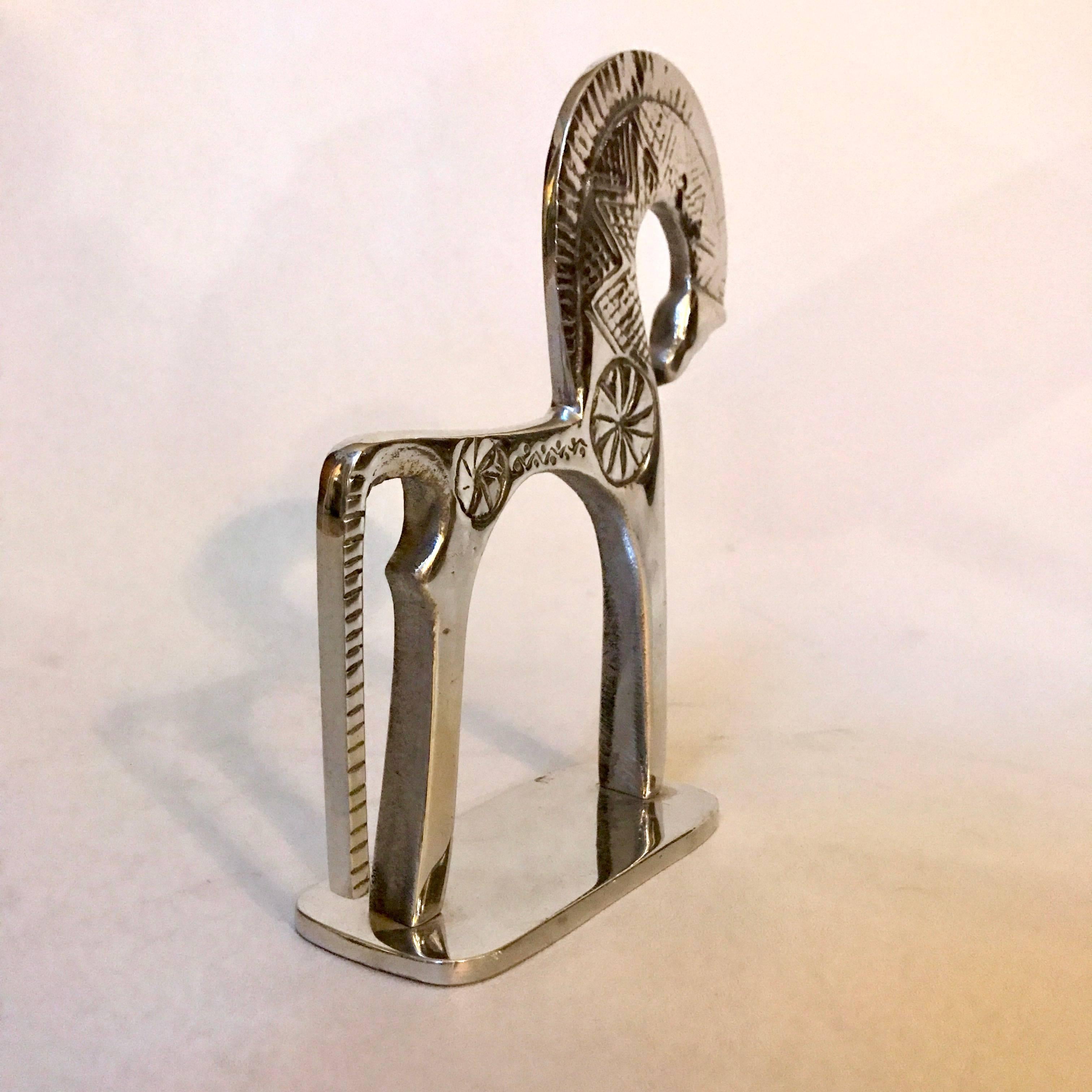 20th Century Vintage Aluminium Horse in the Style of Frederick Weinberg