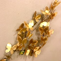 1967 Curtis Jere Butterfly Brass Wall Sculpture