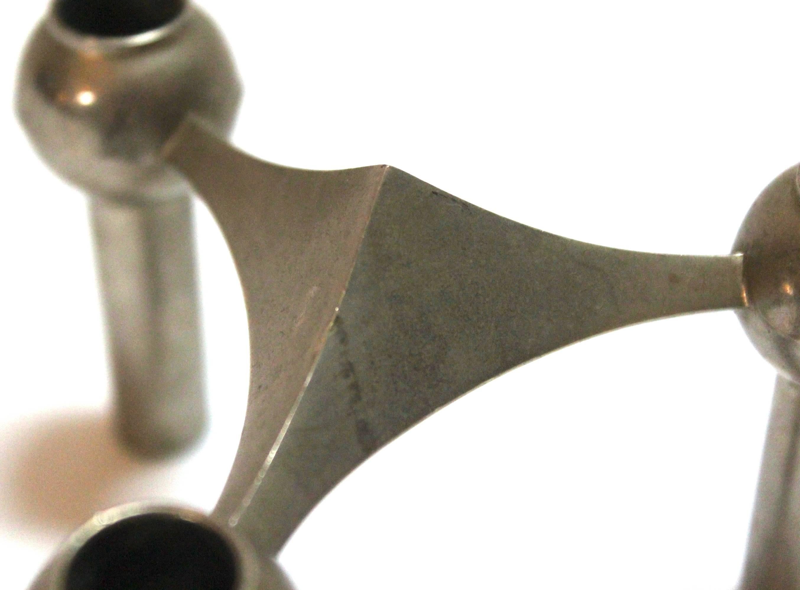 Pair of 1960s West German Candle Holders by Caesar Stoffi and Fritz Nagel 2