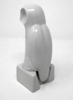 Mid-Century Abstract Ceramic Owl by Royal Dux Bohemia