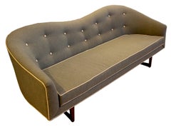 1960s Camelback Sofa, Newly Reupholstered