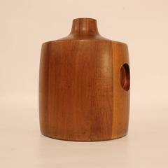 1960s Danish Modern Teak Ice Bucket by Henning Koppel for Georg Jensen