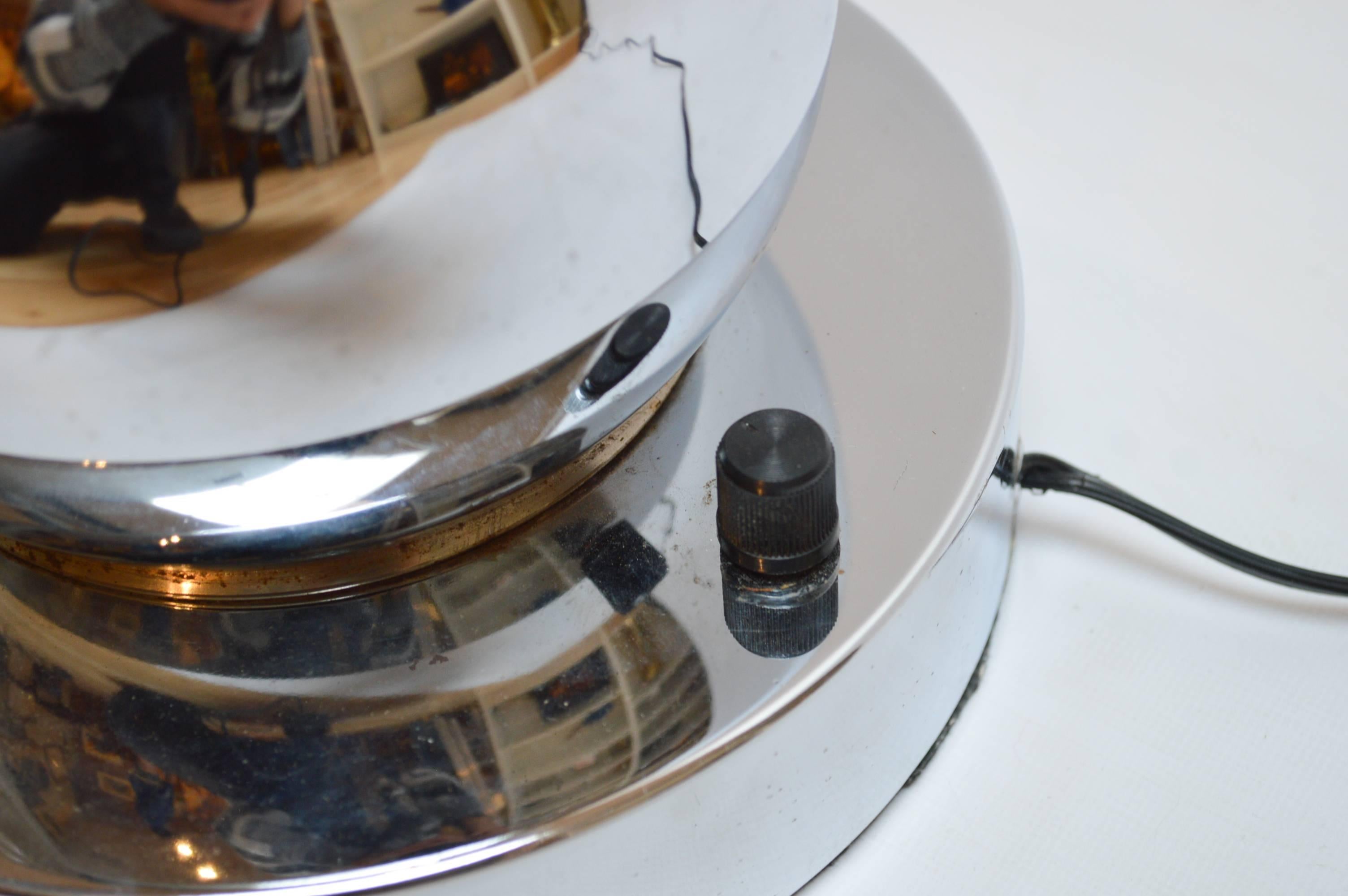 Mid-Century Modern Chrome Eyeball Four-Light Table Lamp 3