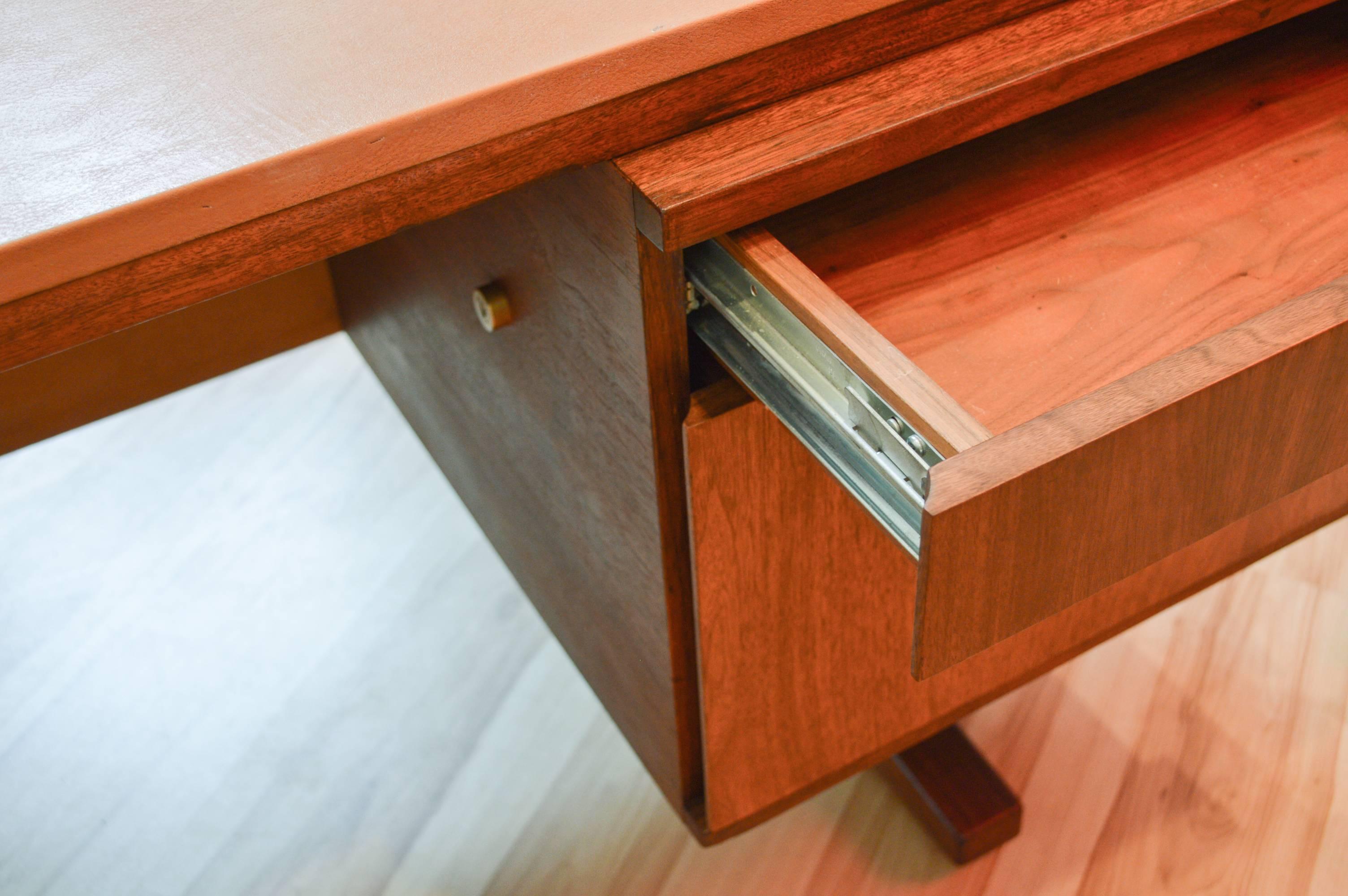 1960s Martin Borenstein Walnut Executive Desk 2