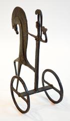 Mid-Century Modern Chariot Sculpture in the Style of Frederick Weinberg