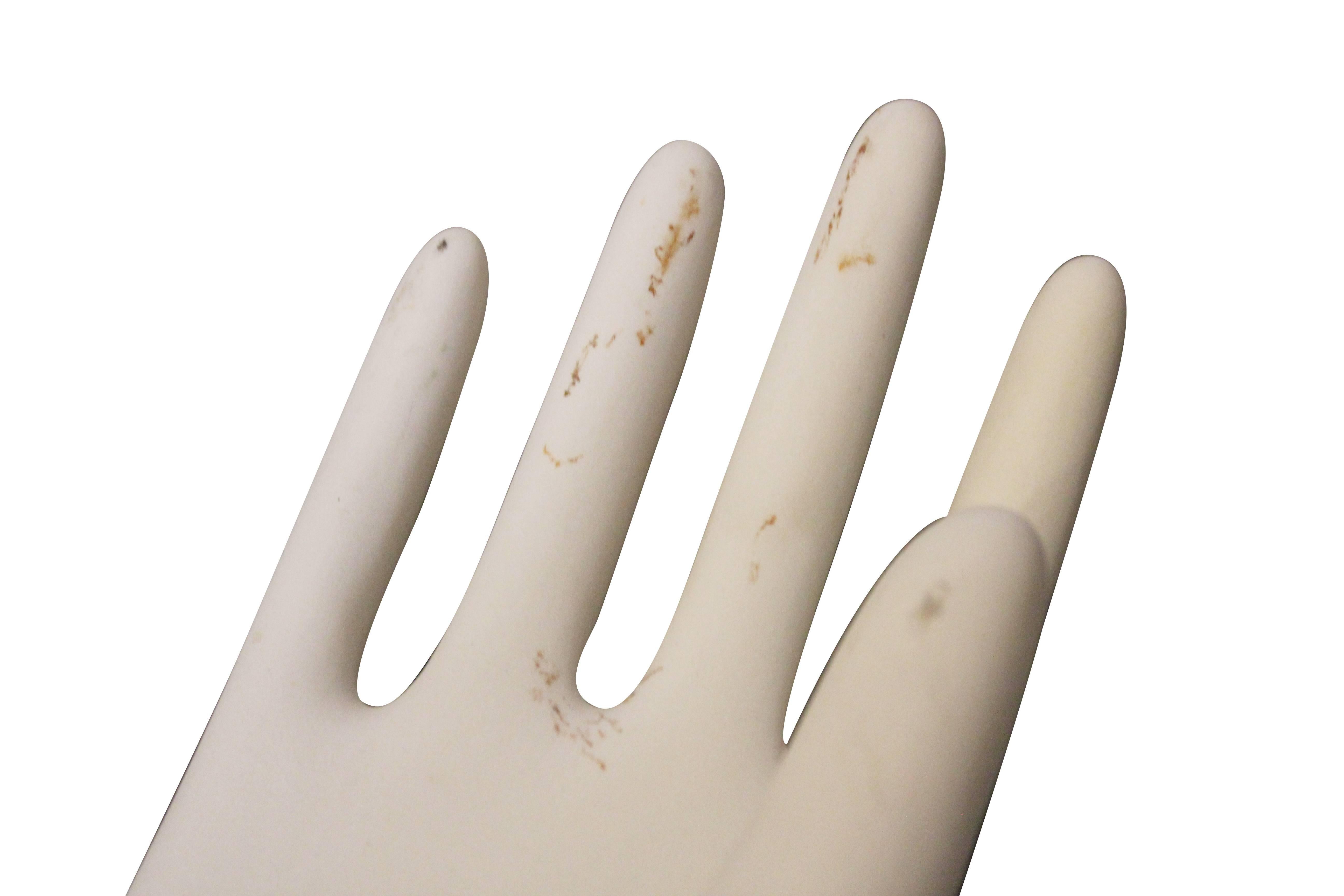 Mid-Century Industrial Ceramic Glove Mold For Sale 3