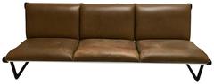 1971 Three-Seat Leather Sling Sofa by Hannah & Morrison for Knoll