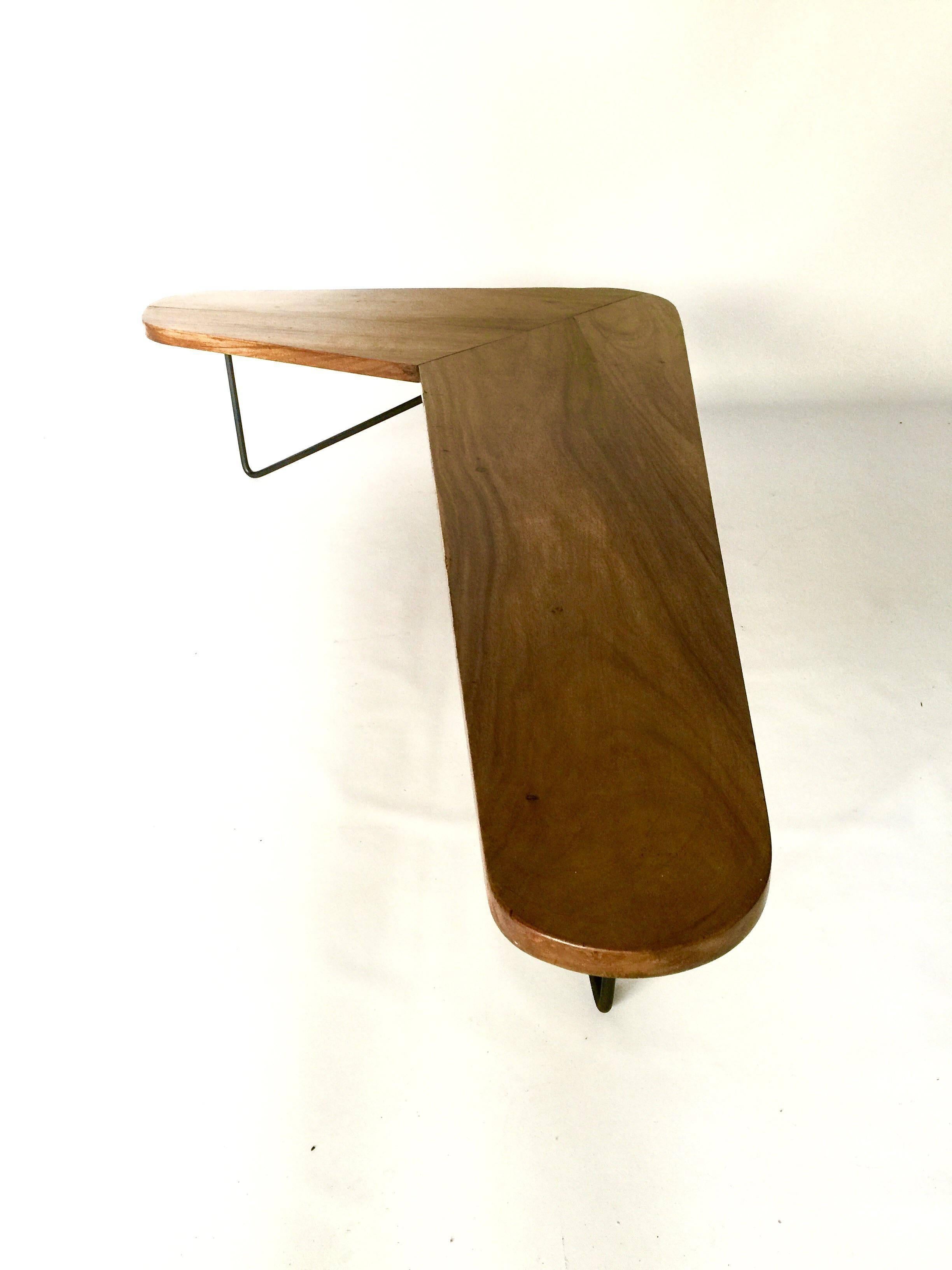 Wood Mid-Century Modern Luther Conover Boomerang Coffee Table