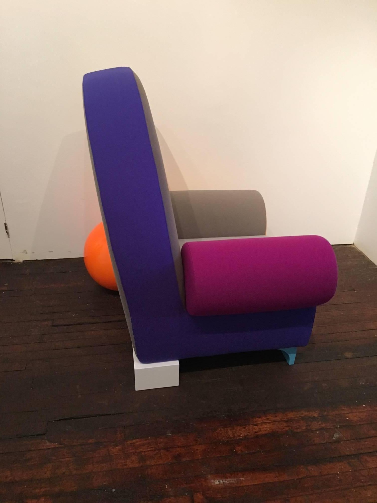 Post-Modern Bel Air Armchair by Peter Shire For Sale