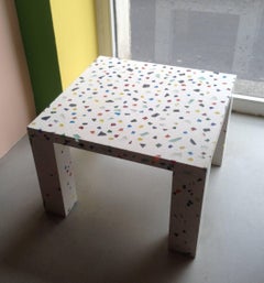 Shiro Kuramata NARA Square Terrazzo Table for Memphis Milano