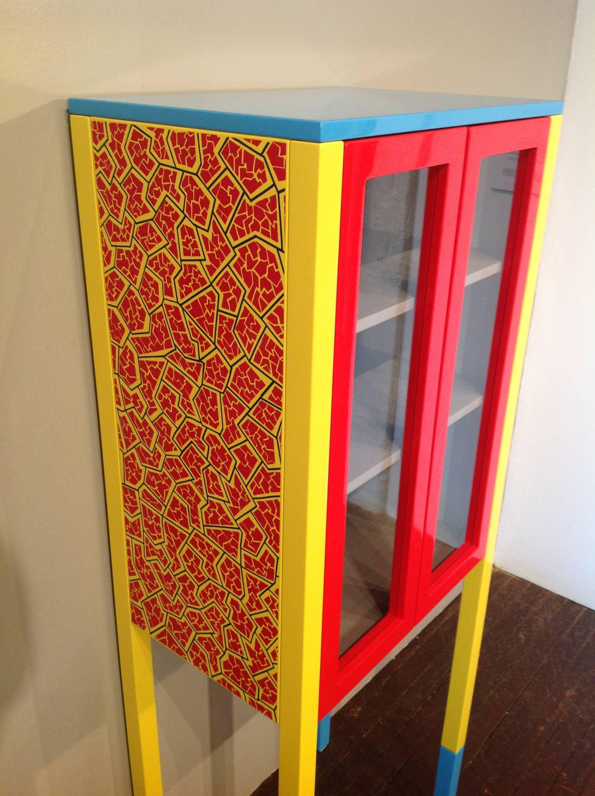 Lacquered D'ANTIBES Cabinet by George Sowden for Memphis Milano For Sale
