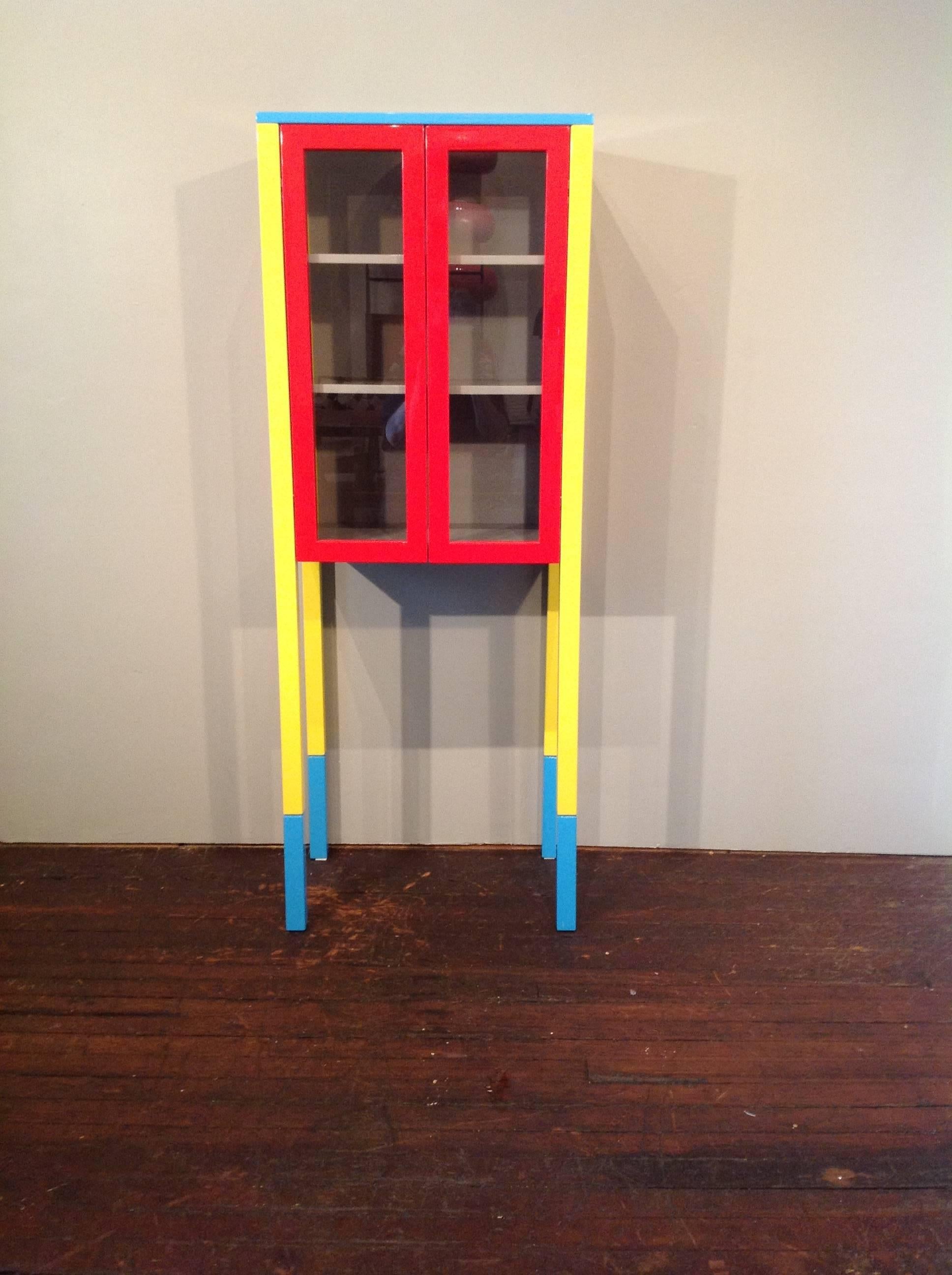 D'ANTIBES Cabinet by George Sowden for Memphis Milano In Excellent Condition For Sale In Brooklyn, NY