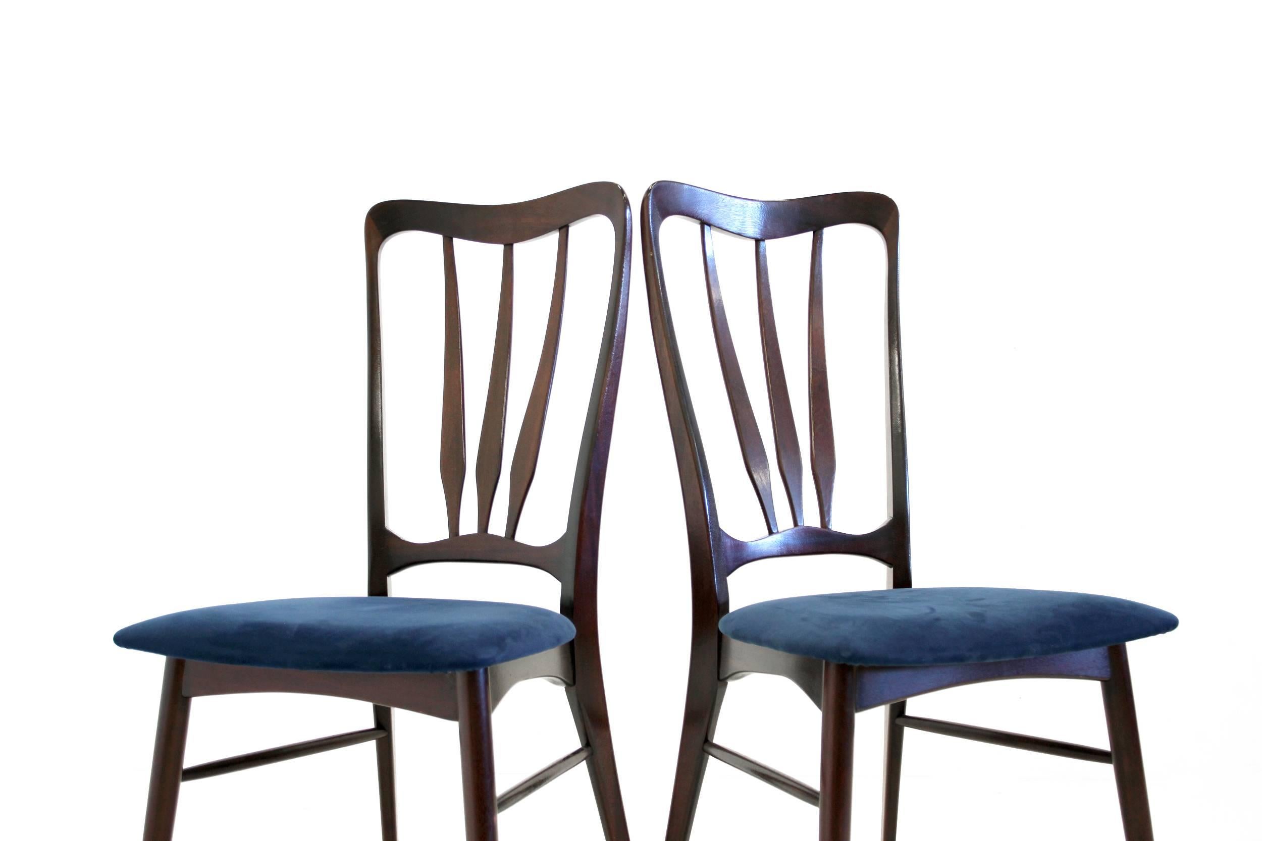 Mid-20th Century Set of Six Dining Chairs by Niels Kofoed
