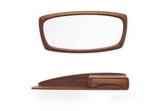 Scandinavian Wall-Mounted Mirror and Cabinet