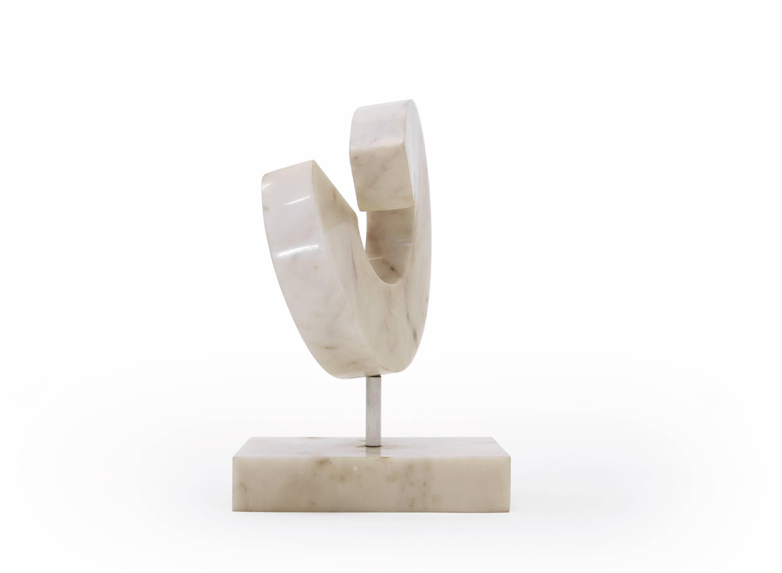 Late 20th Century Modernist Marble Sculpture by Hilde Van Sumere