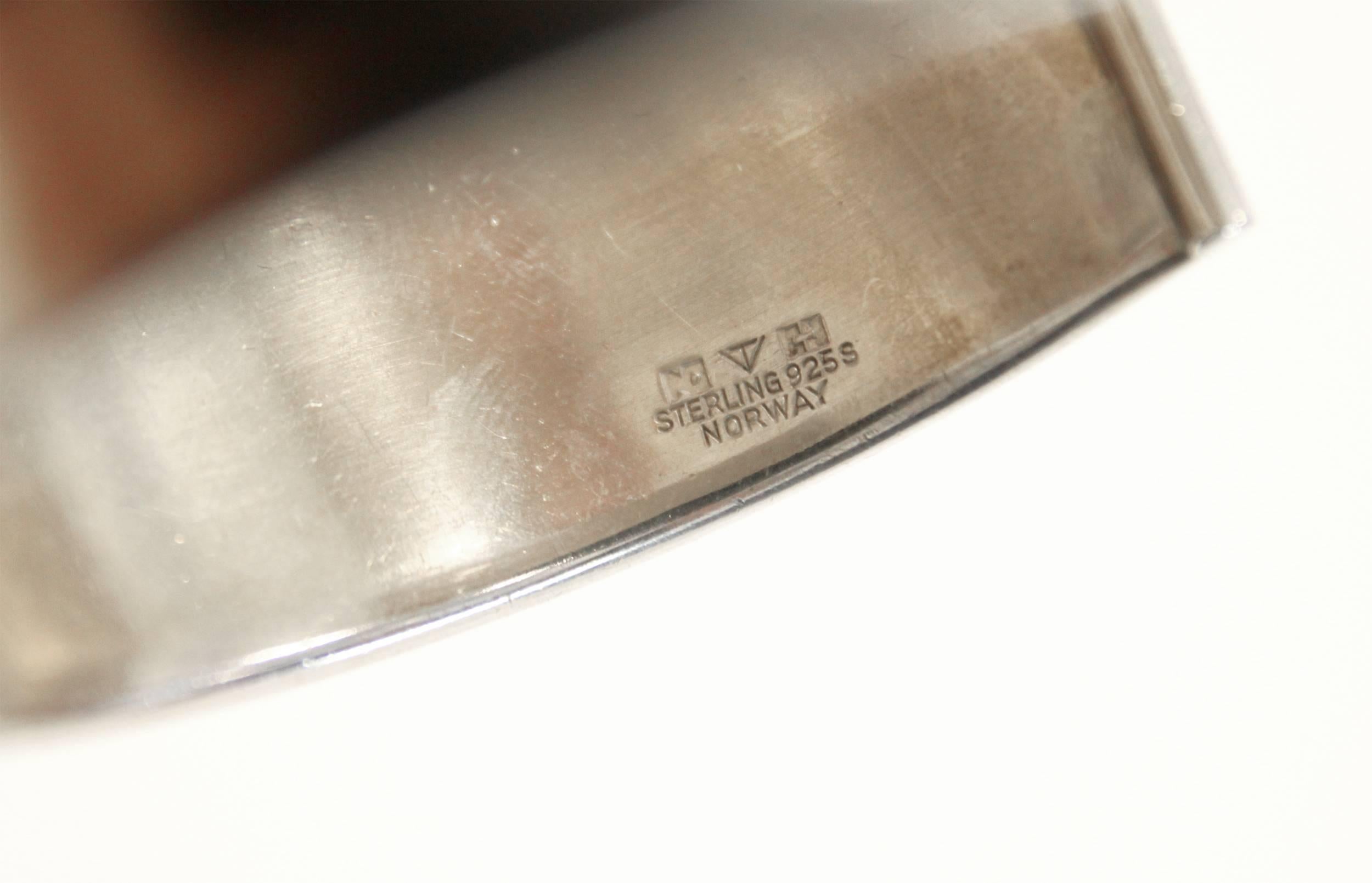 Norwegian Remarkable Silver Bracelet by Tone Vigeland