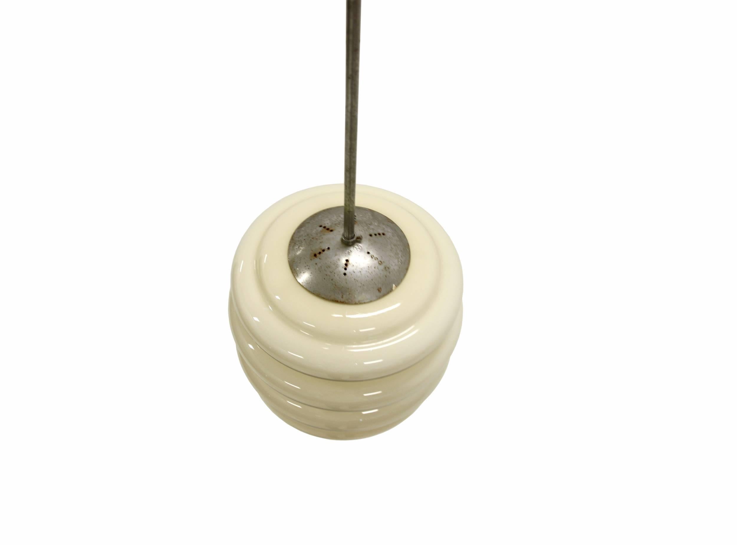 Rare Functionalist Ceiling Light, 1950s In Good Condition In Oslo, NO