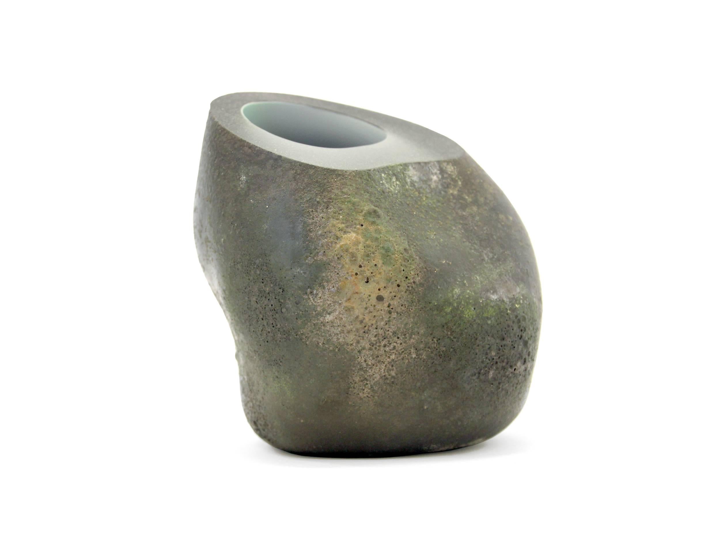 Organic Modern Unique Glass Vase by Geir Nustad, 2014 For Sale