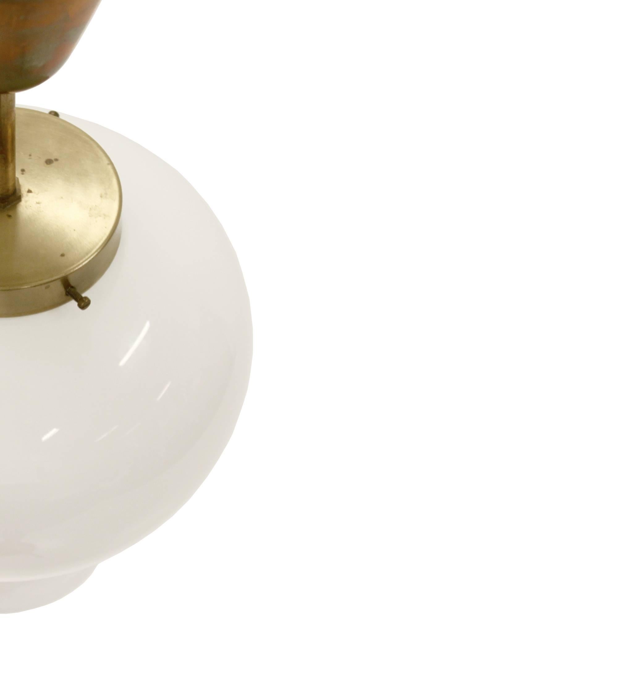 Pair of Ceiling Lights in Brass by Birger Dahl, 1960s In Excellent Condition In Oslo, NO