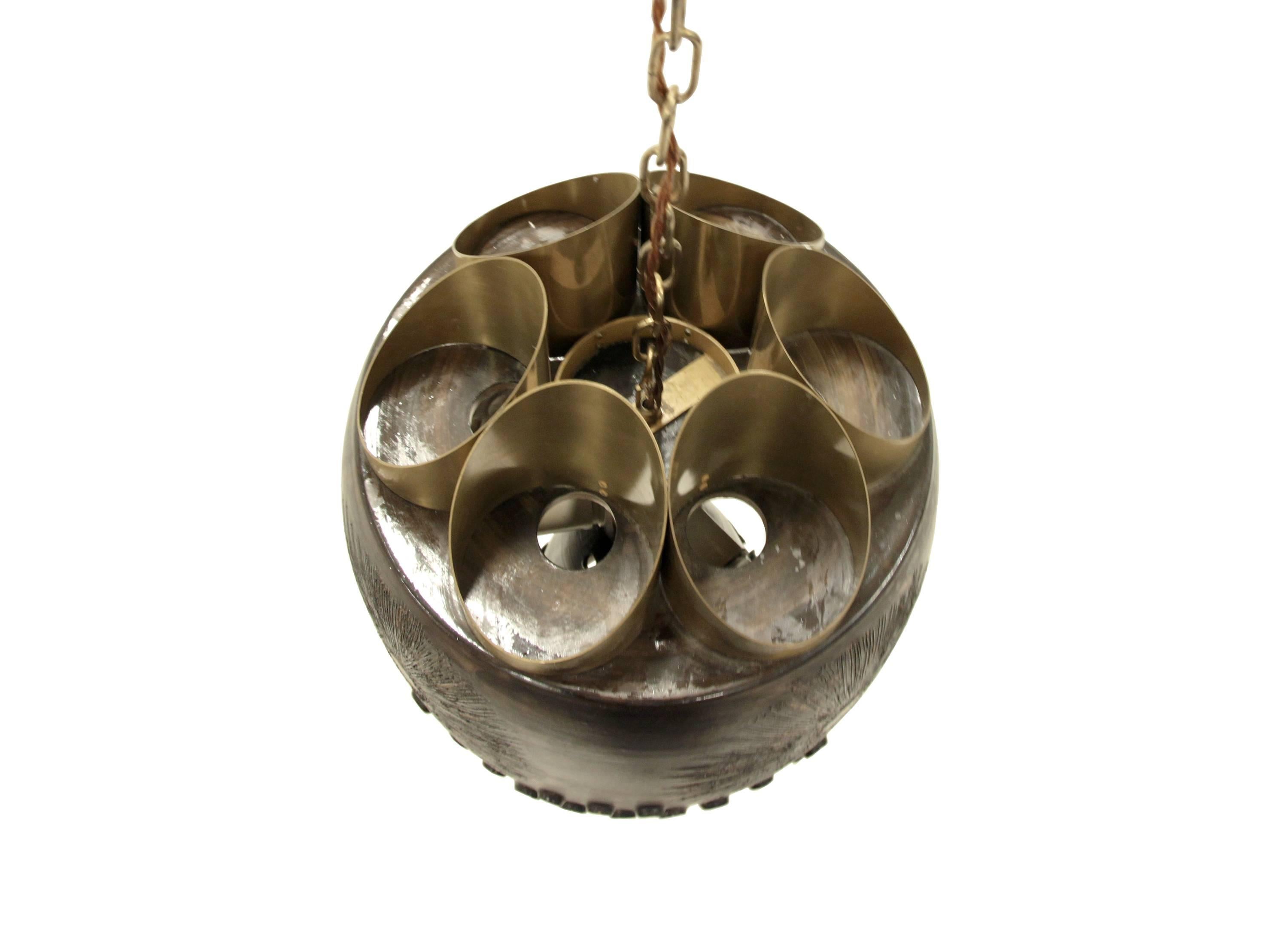Late 20th Century Large and Monumental Scandinavian Mid-Century Ceiling Light, 1970s