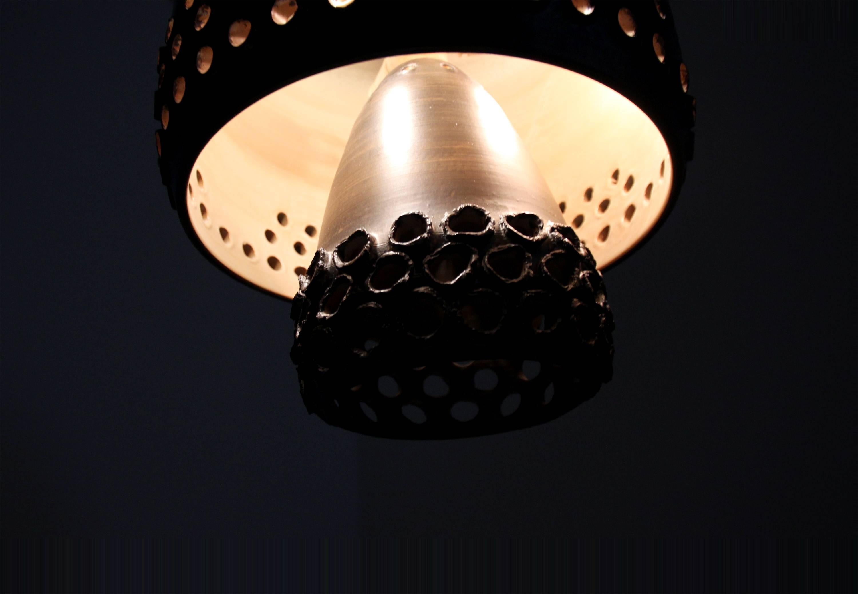 Large and Monumental Scandinavian Mid-Century Ceiling Light, 1970s 4