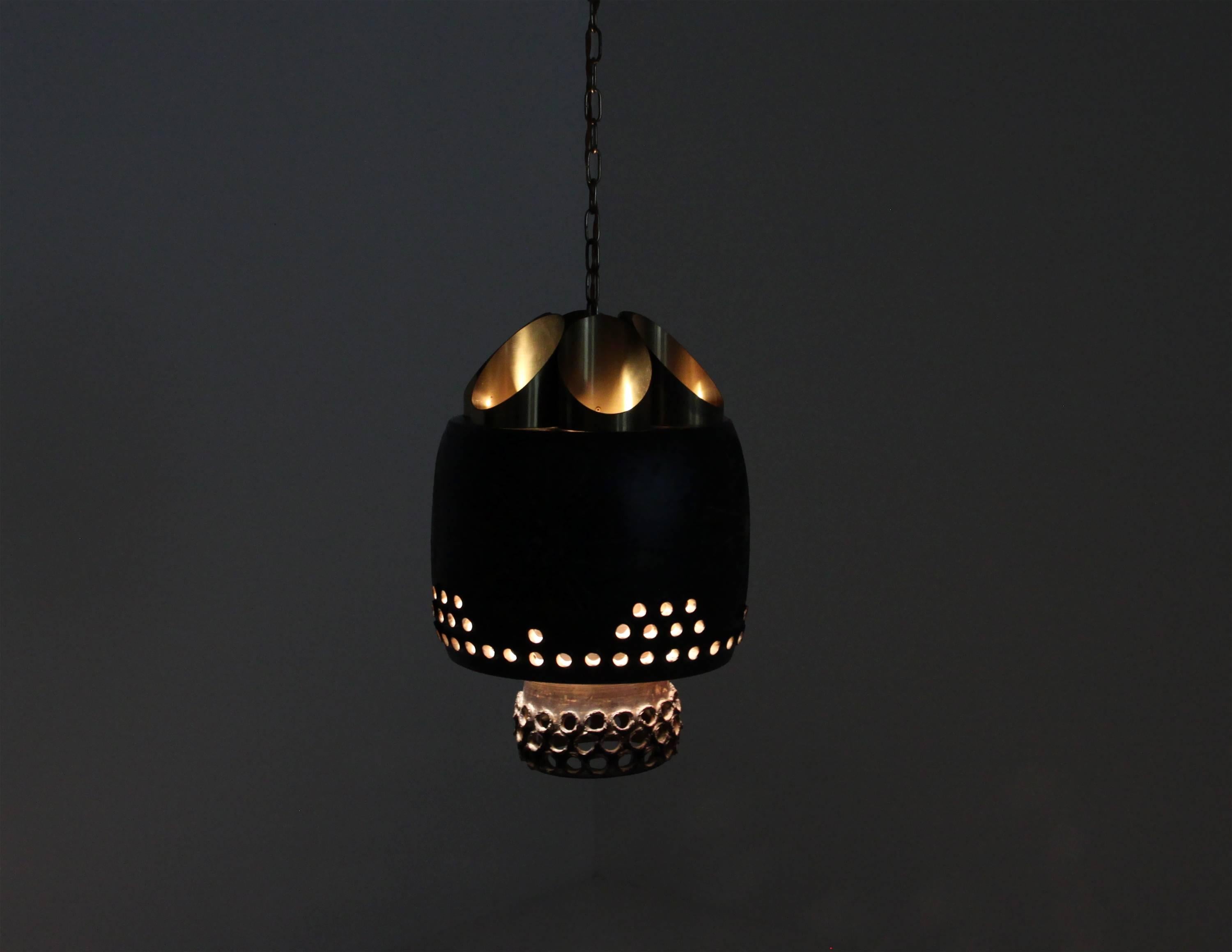Large and Monumental Scandinavian Mid-Century Ceiling Light, 1970s 1