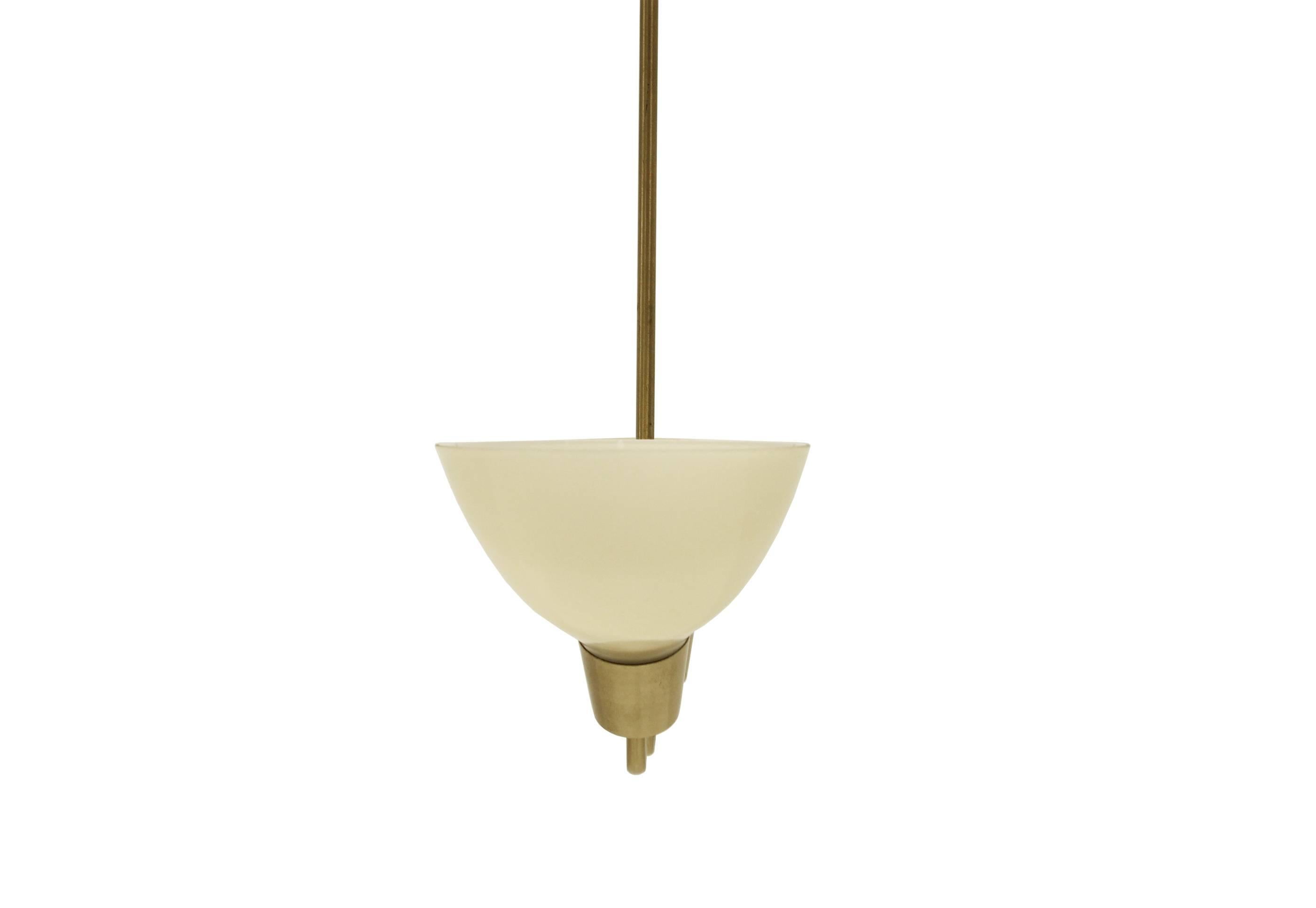 Scandinavian Mid-Century Ceiling Light in Brass, 1960s In Good Condition For Sale In Oslo, NO