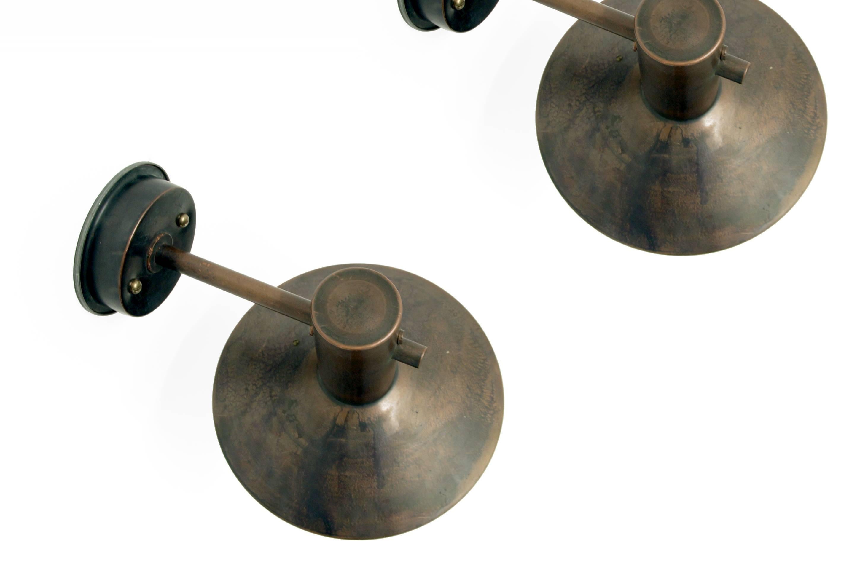 Norwegian Pair of Mid-Century Outdoor Lights by Finn Lunde, 1970s