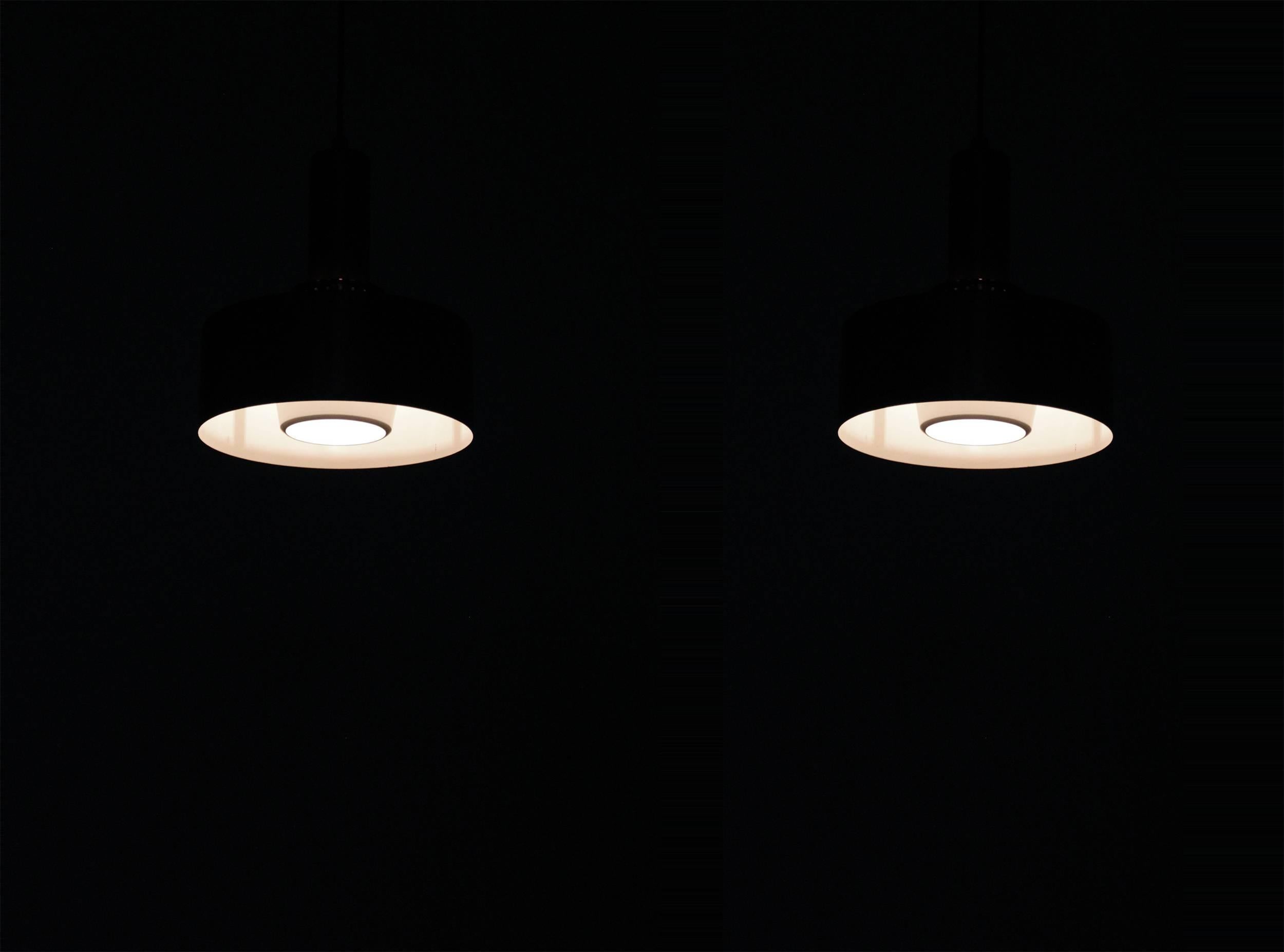 Large Pair of Ceiling Pendants by Hans Agne Jakobsson, 1960s In Excellent Condition In Oslo, NO