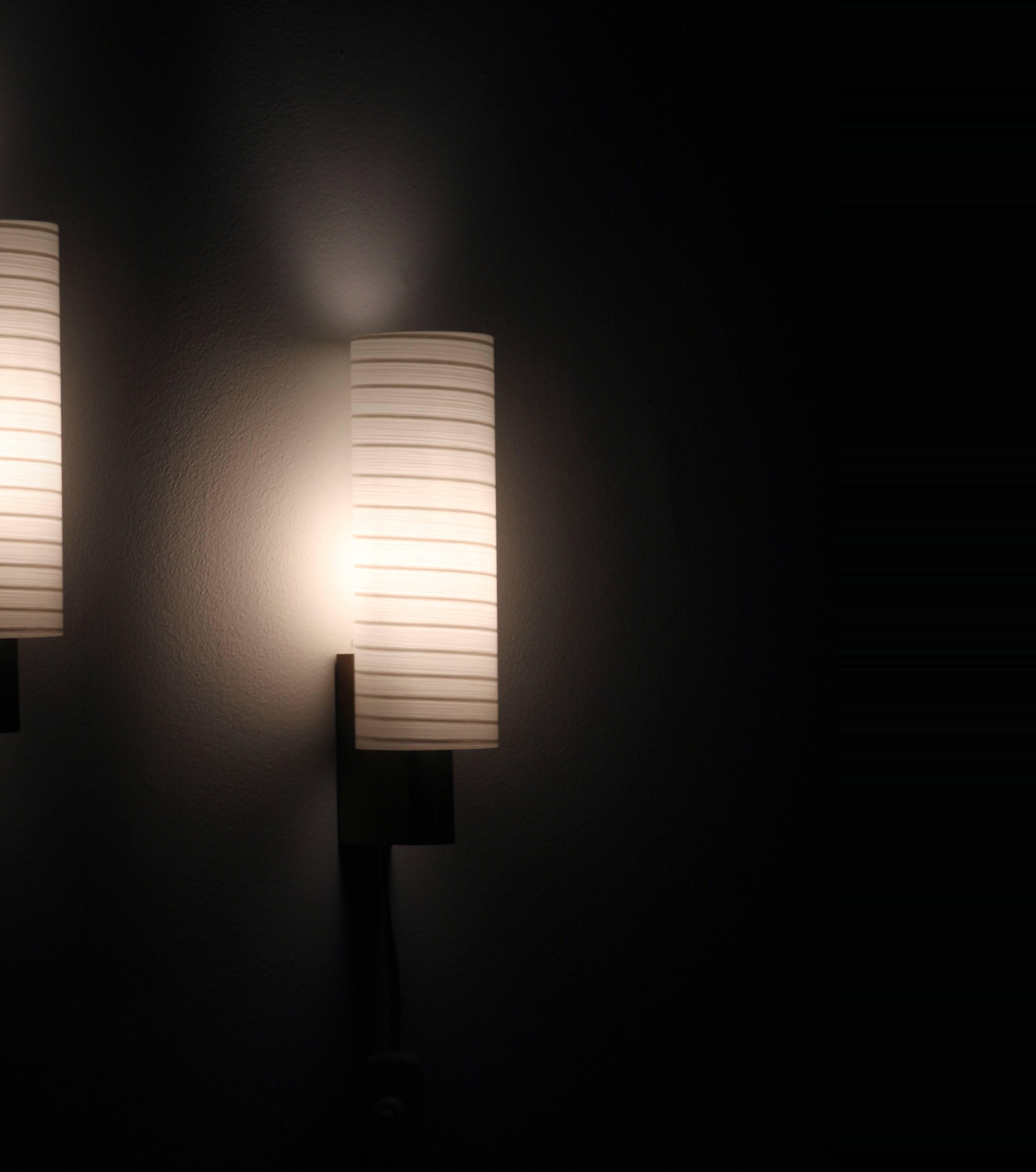 Mid-20th Century Pair of Wall Lights by Arnold Wiigs Fabrikker, 1960s