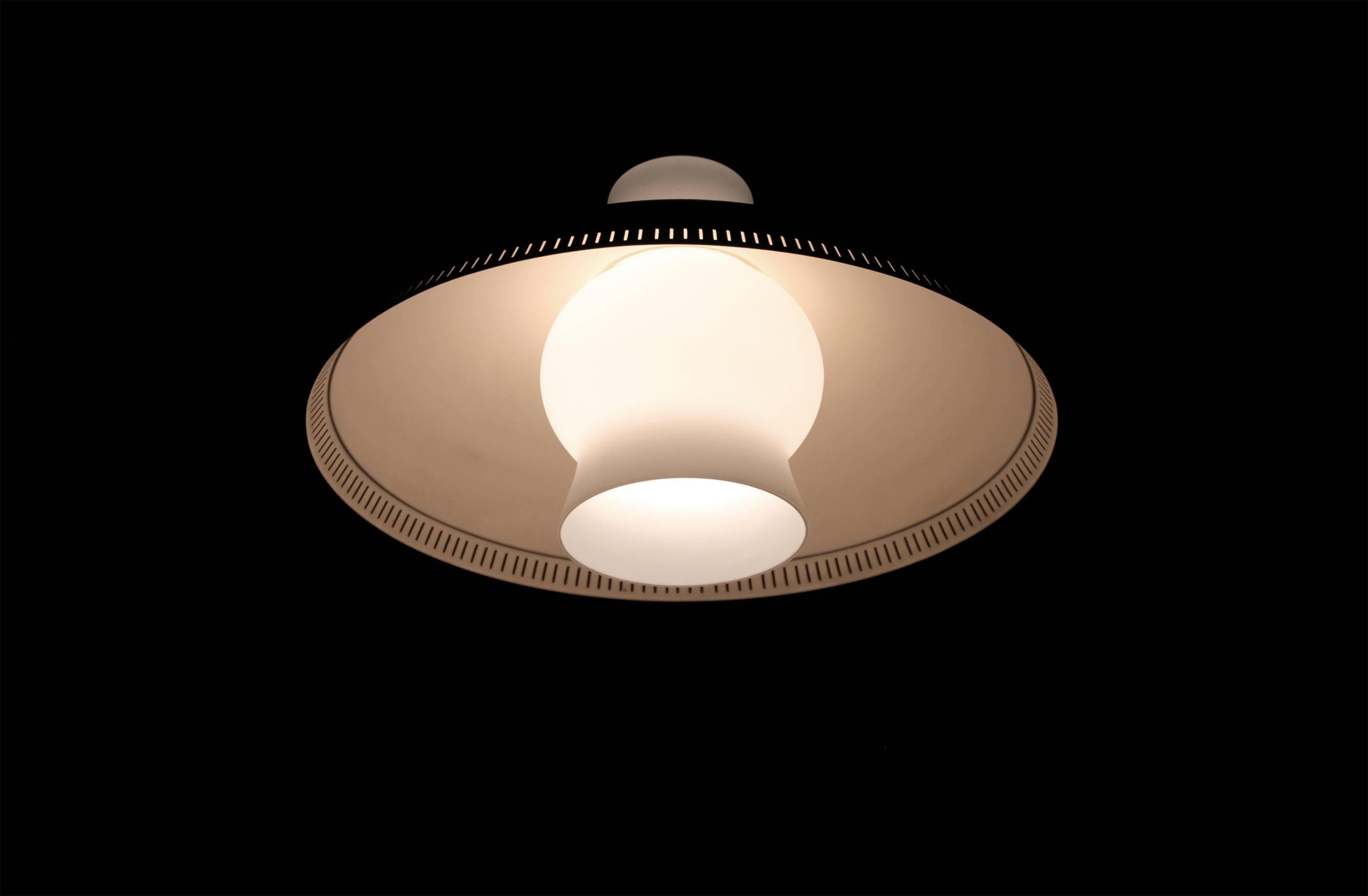 Ceiling Light in Brass by Bengt Karlby for Lyfa, 1960s 1