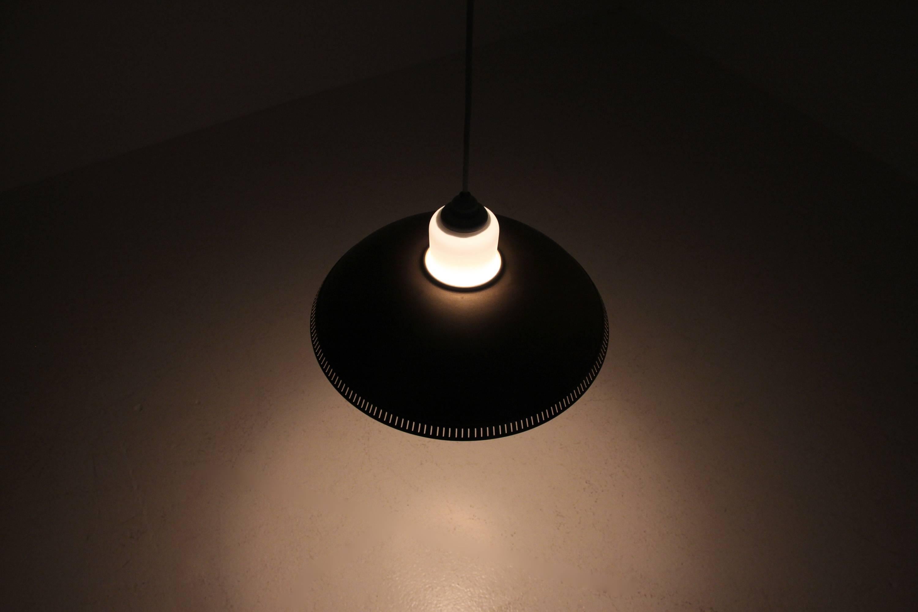 Ceiling Light in Brass by Bengt Karlby for Lyfa, 1960s 3