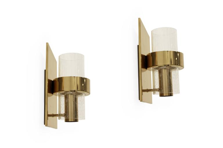 Pair of Scandinavian Wall Lights by Jonas Hidle, Norway, 1970s For Sale at 1stdibs