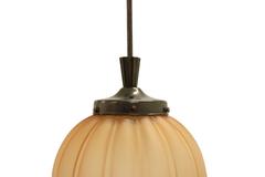 Swedish Art Deco Ceiling Lamp by Orrefors, 1930s