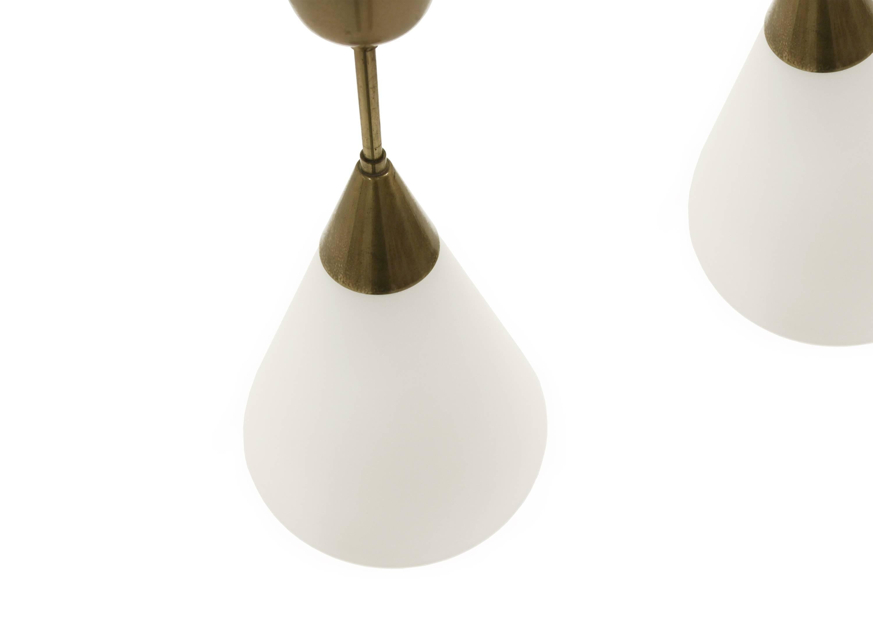 Mid-Century Modern Pair of Large Mid-Century Pendant Lights by Birger Dahl for Sønnico, 1960s