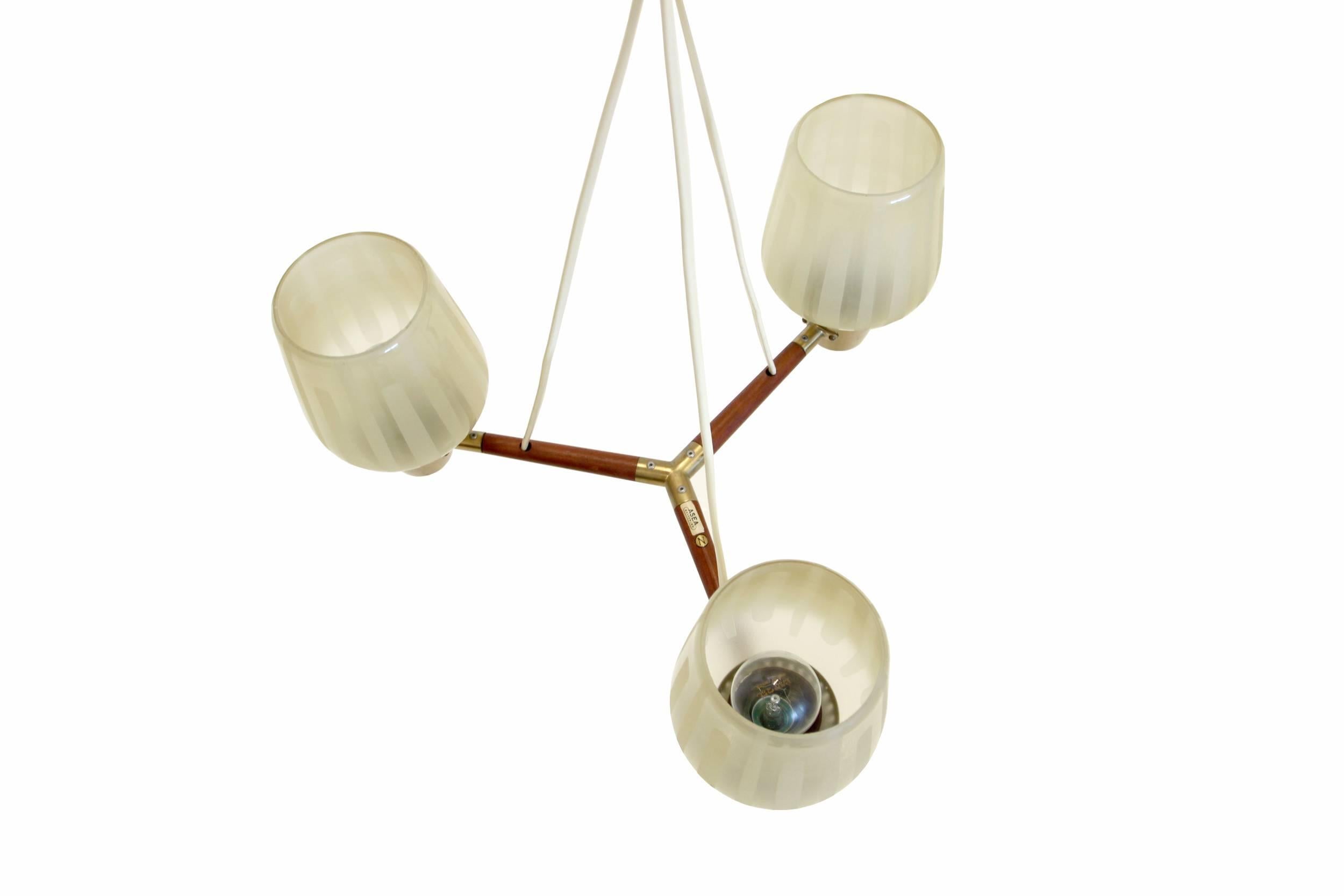 Mid-Century Modern Swedish Midcentury Chandelier by ASEA, 1960s