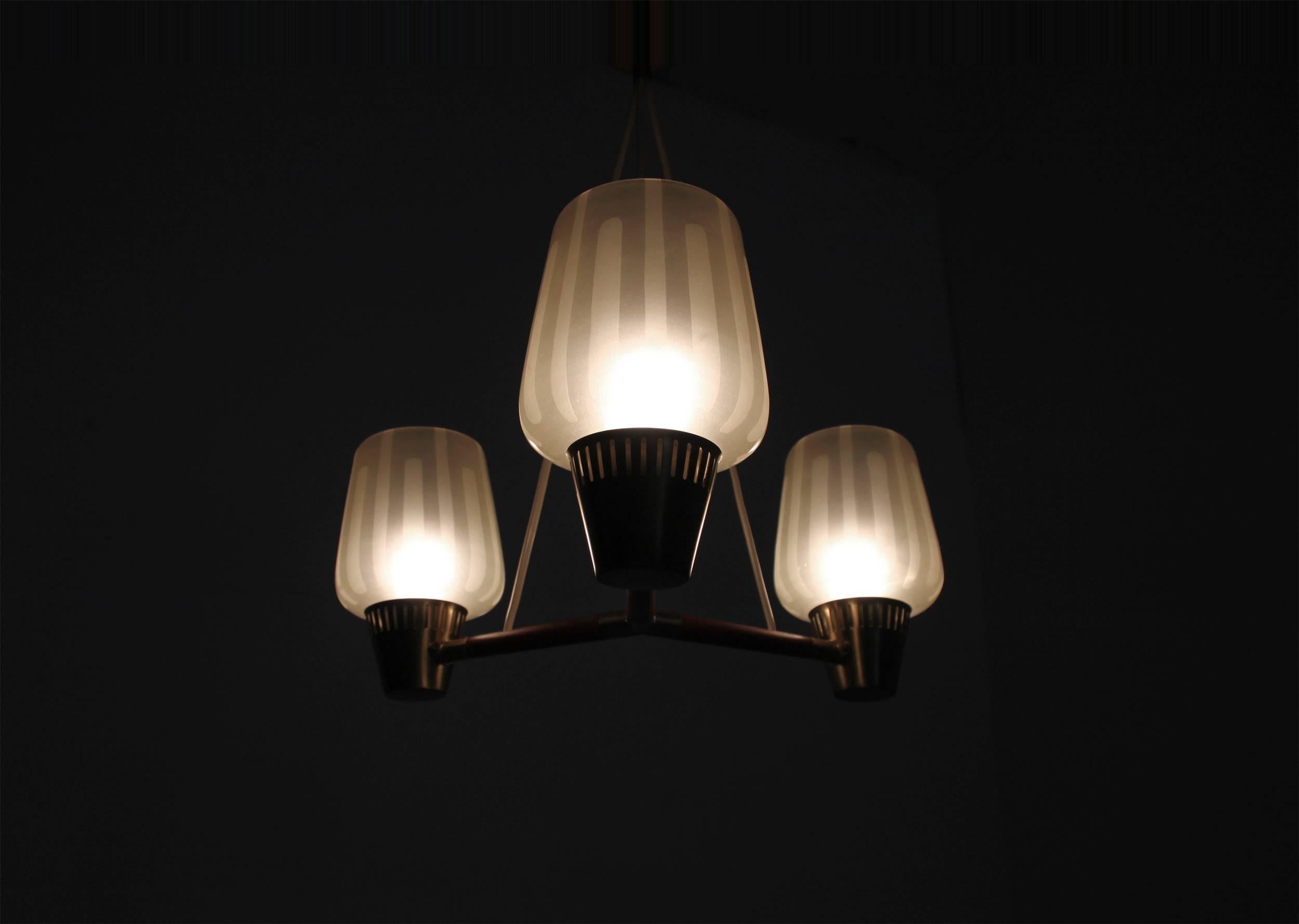 Mid-20th Century Swedish Midcentury Chandelier by ASEA, 1960s