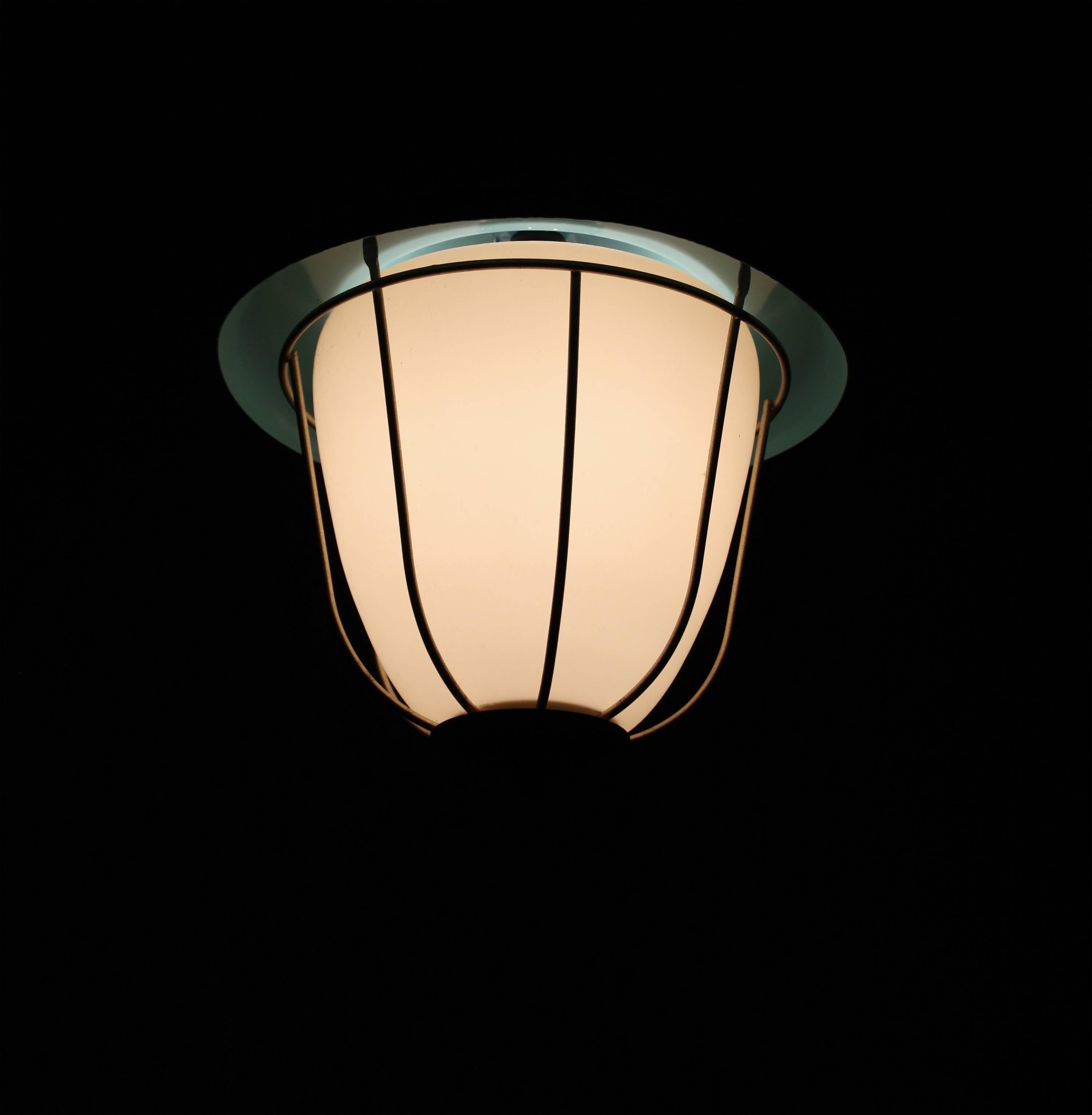 Functionalist Ceiling Light, 1950s 1