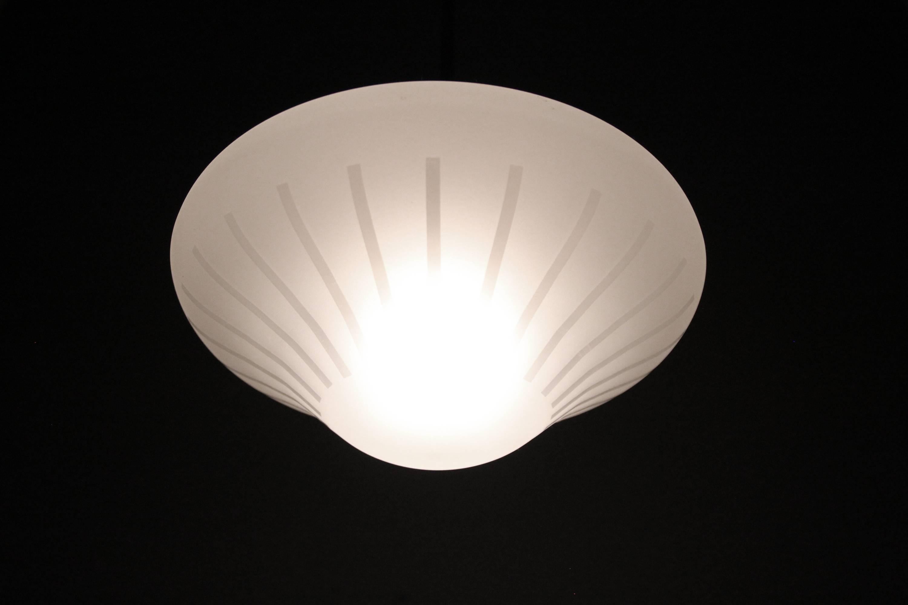 Swedish Functionalist Ceiling Light, 1950s In Excellent Condition For Sale In Oslo, NO