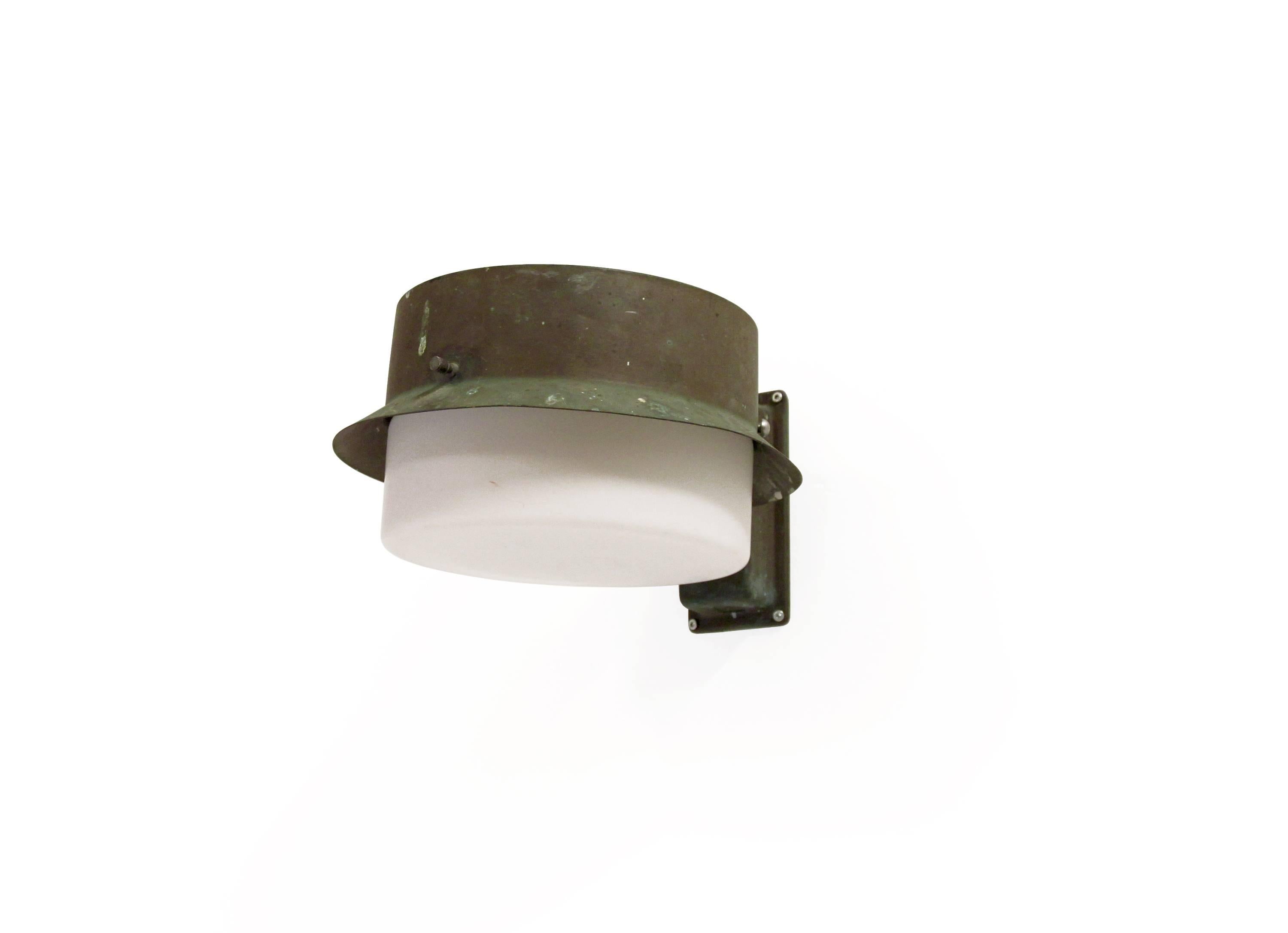 Outdoor Wall Light in Copper by Falkenbergs, Sweden, 1960s In Good Condition In Oslo, NO