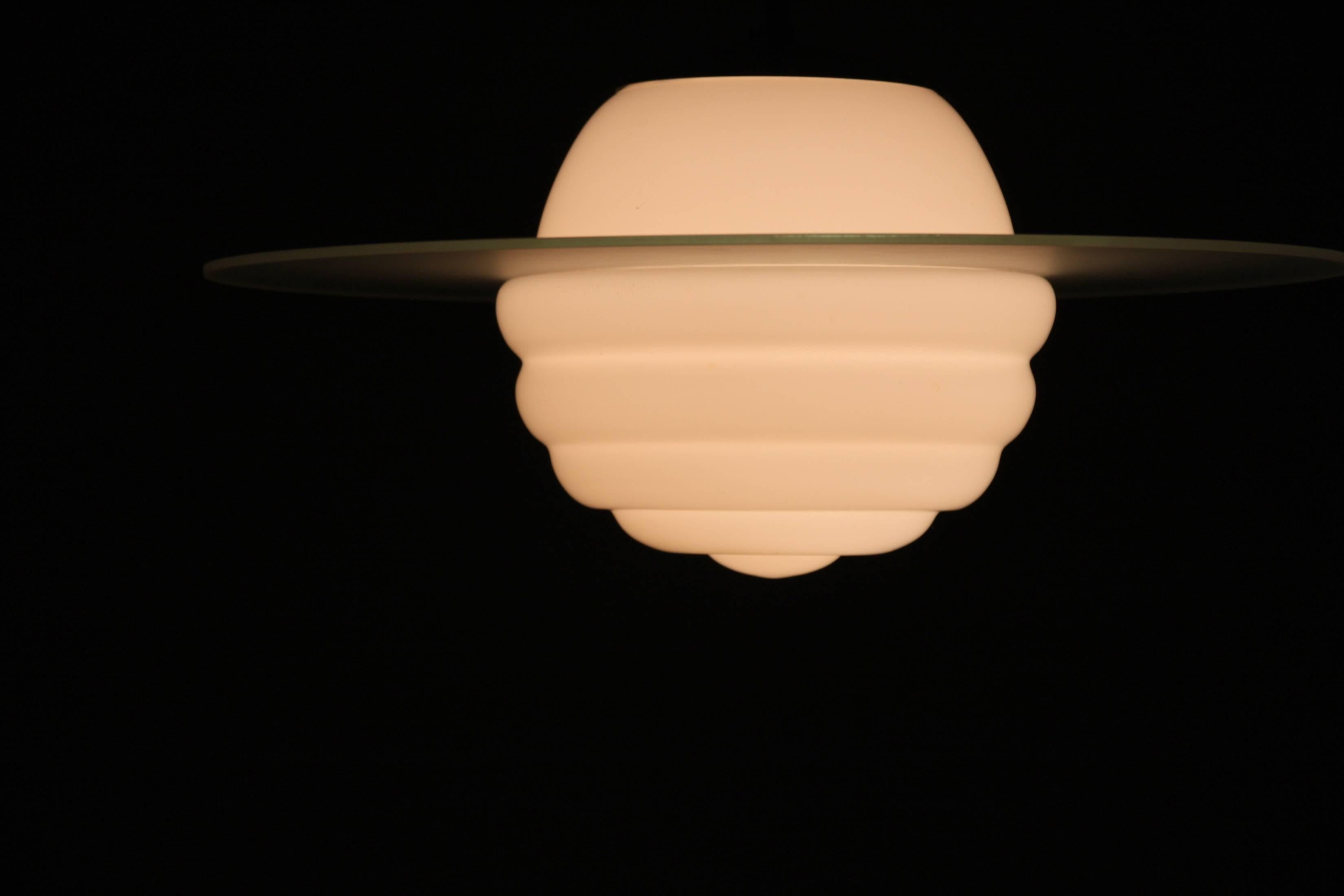 Midcentury Saturnus Ceiling Light, Sweden, 1950s 1