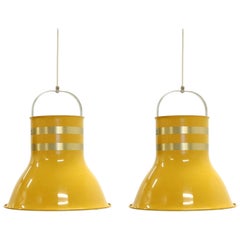 Pair of Swedish Ceiling Lights by Per Sundstedt for Kosta, 1970s