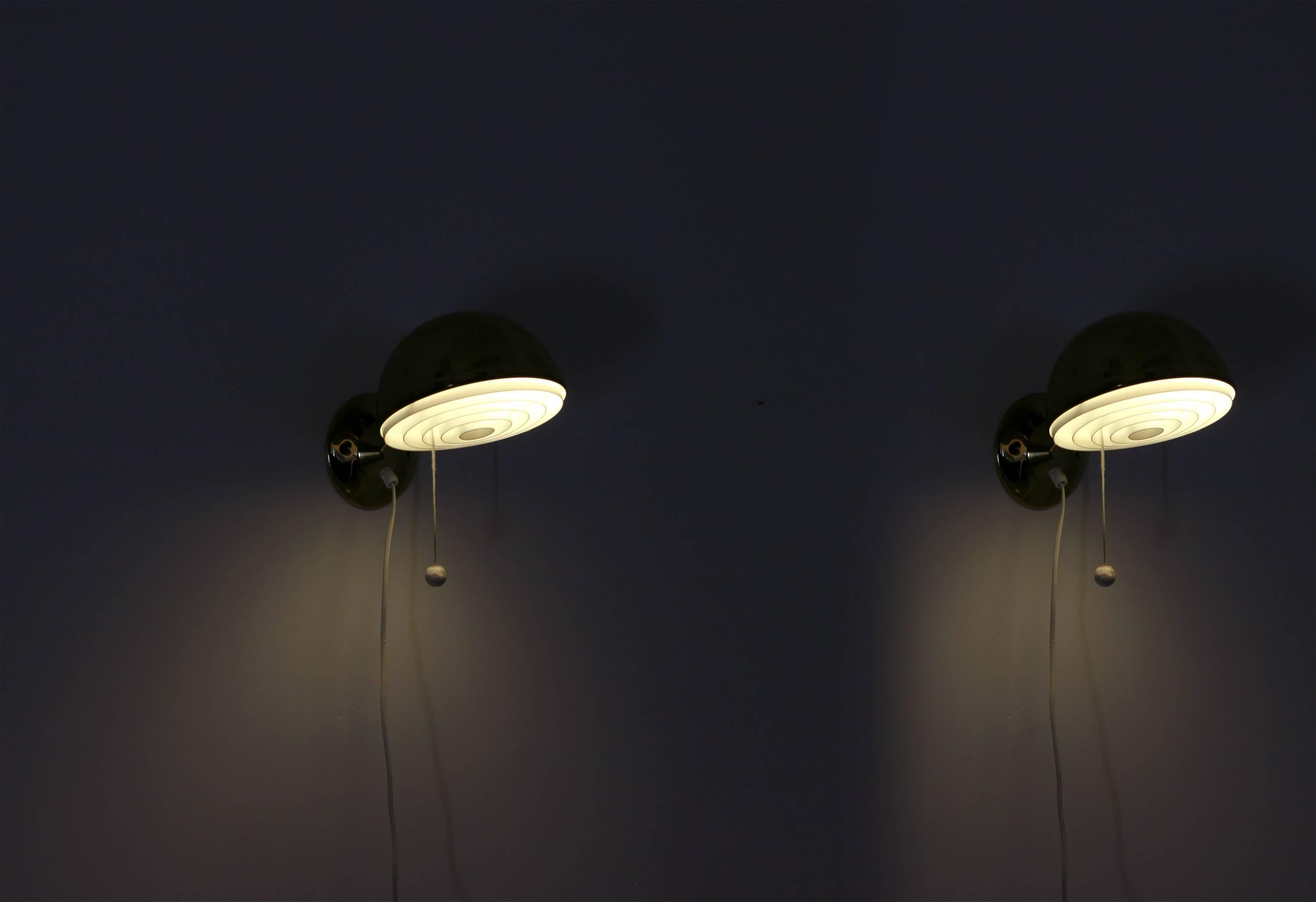 Pair of Swedish Midcentury Wall Lights by Elit, 1970s 2